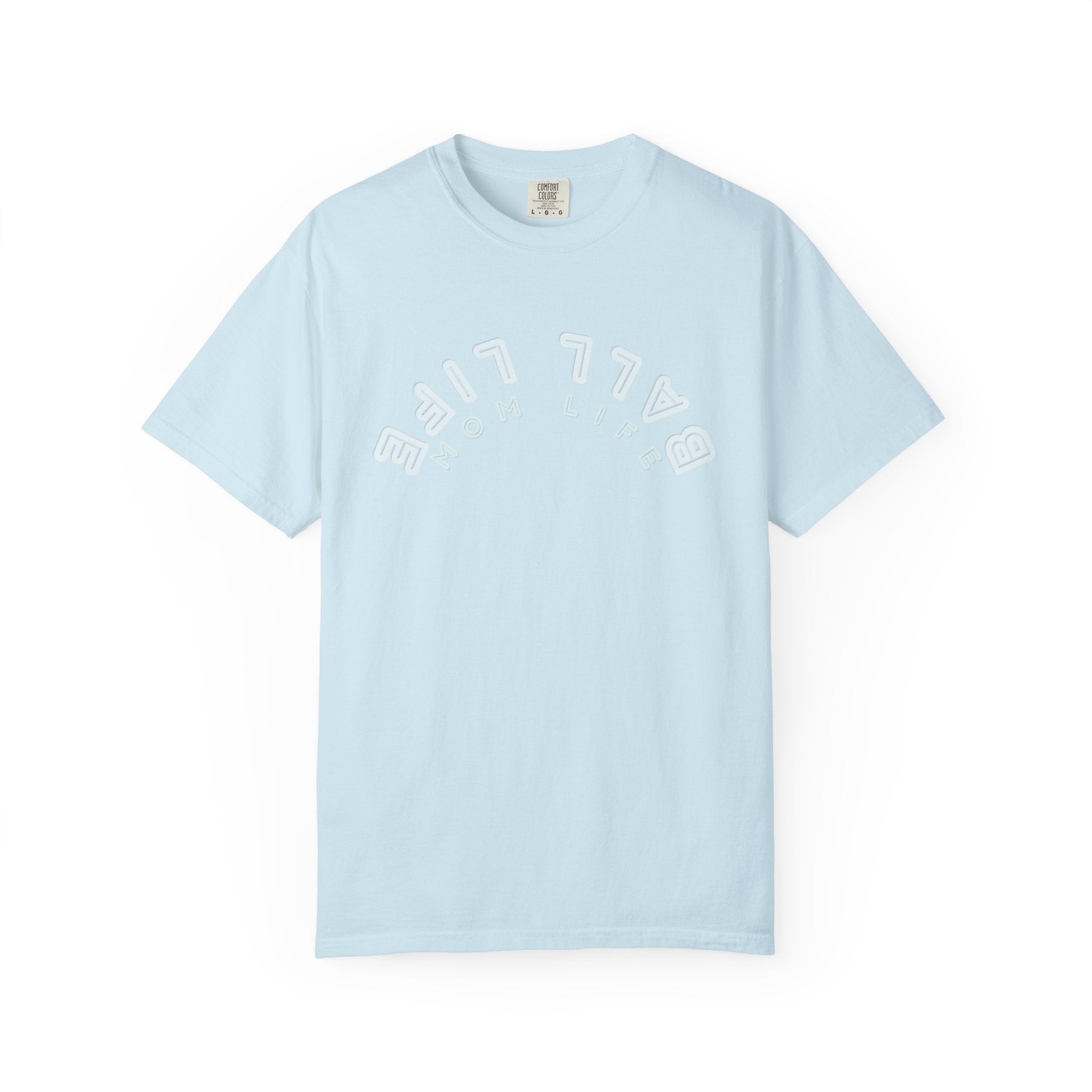 Upside Down 'Ball Life Mom Life' Tee - Comfort Colors Inverted Graphic T-shirt for Mom
