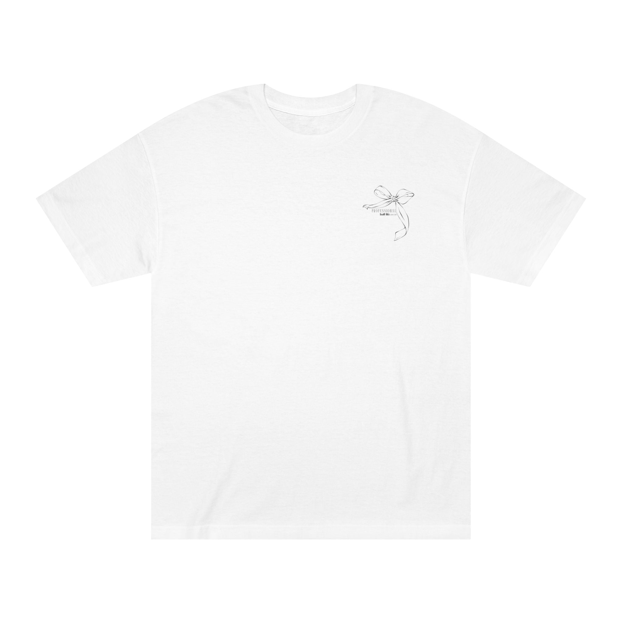 Basketball Bow Tee — "Ball Life Mom Life" Graphic Cotton T‑Shirt