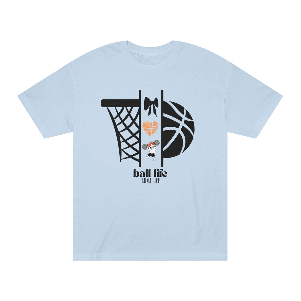 Basketball Graphic Tee — Ball Life Mom Life Court Shirt