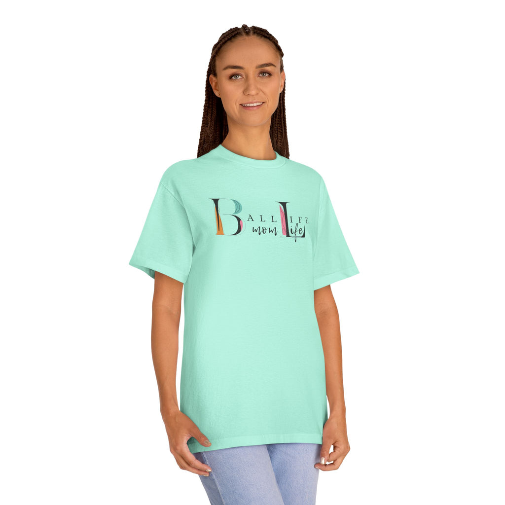 Ball Life Mom Life Minimalist Graphic T-Shirt - Classic Mom Shirt