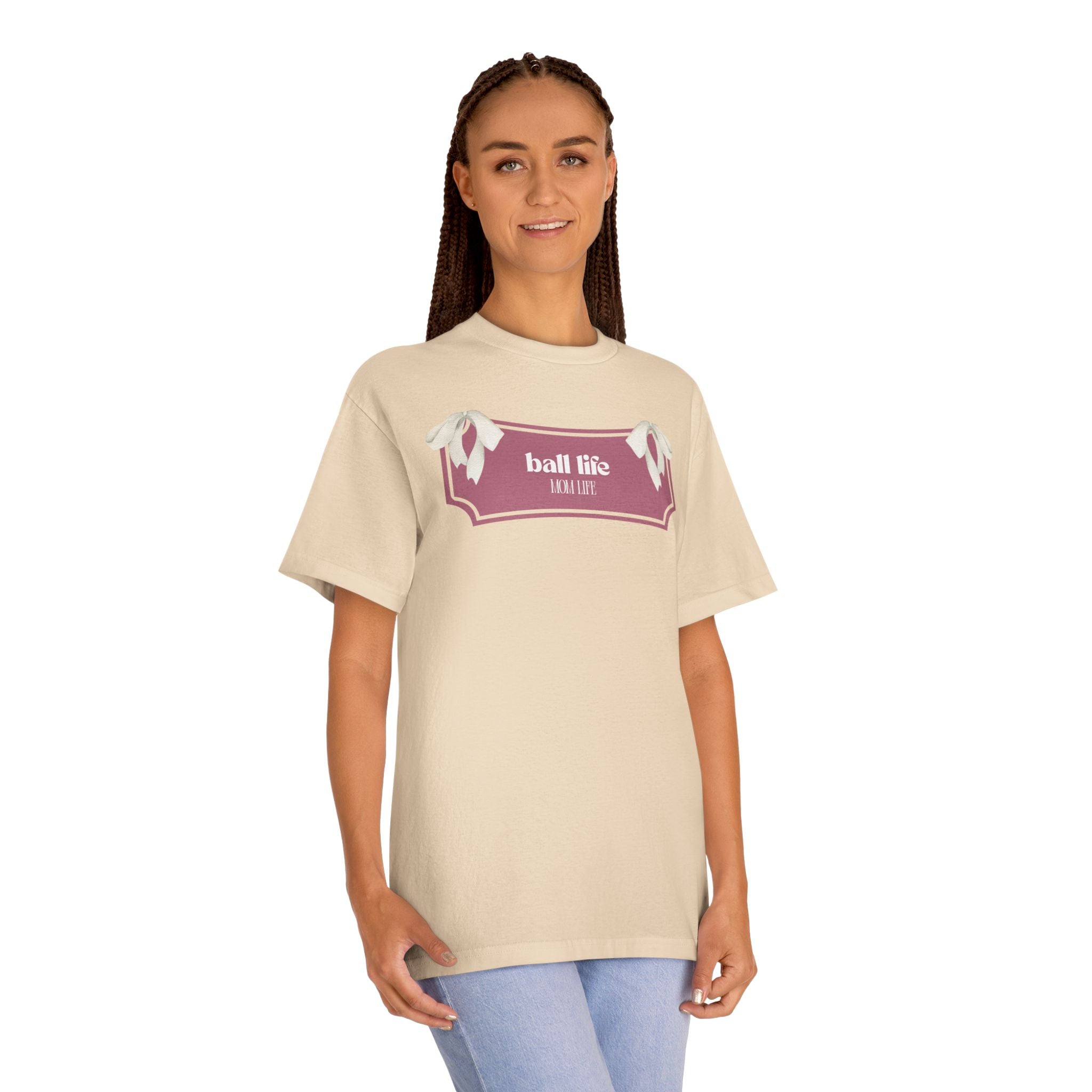Mom Life Ball Life Graphic Tee - Skeleton Graphic