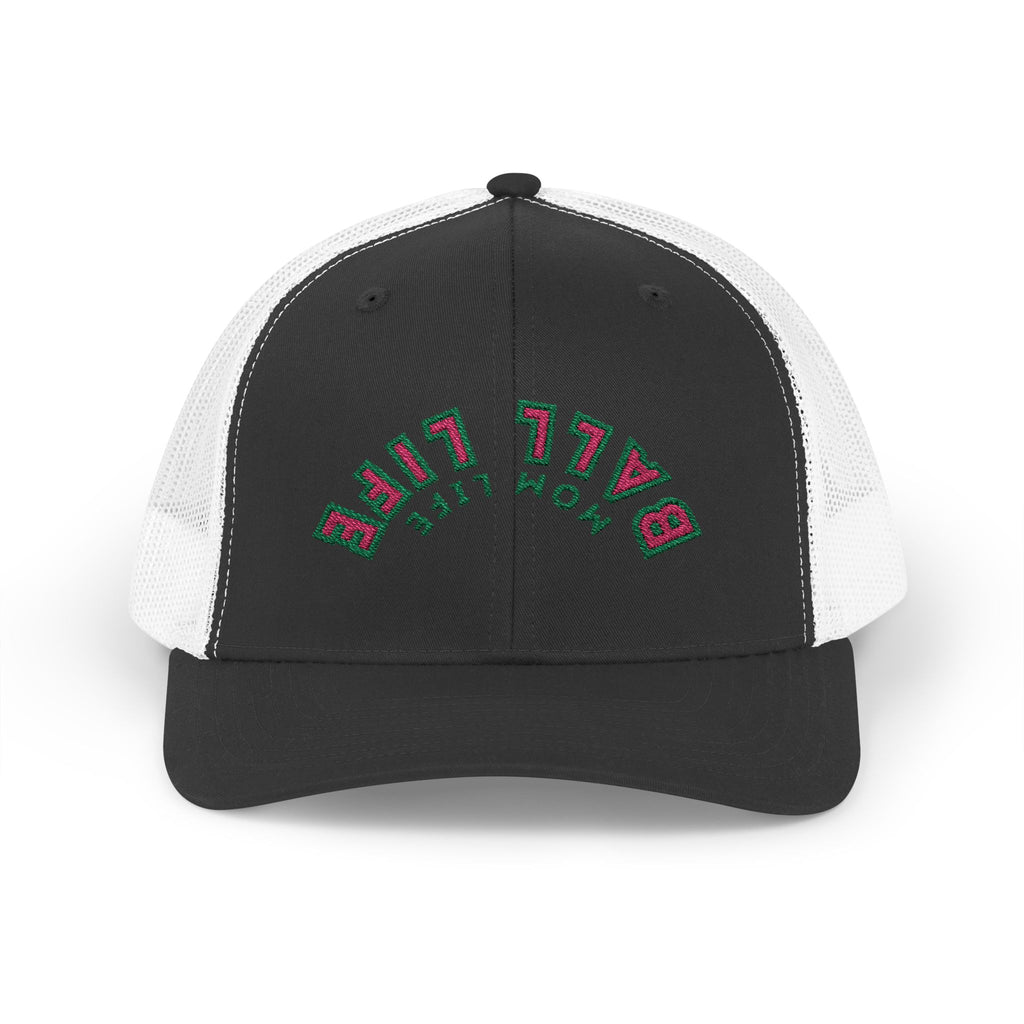 Trucker Hat for Mom — Embroidered Snapback Ball Life Mom Life Cap