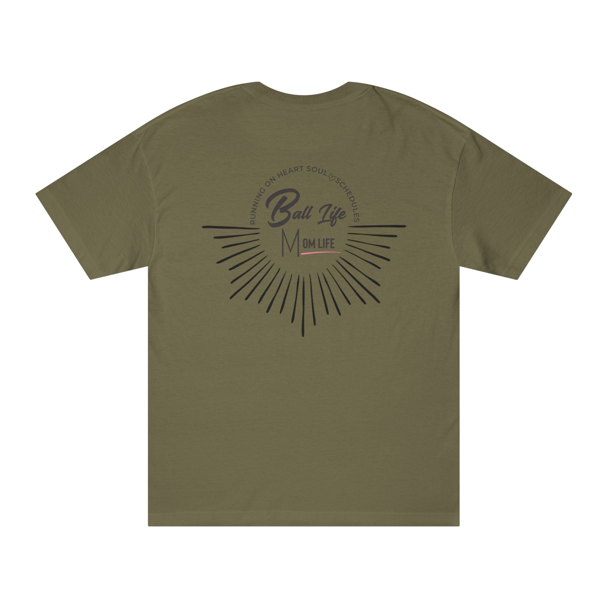 Ball Life T-Shirt — Mom Life Graphic Tee with Retro Sunburst Design