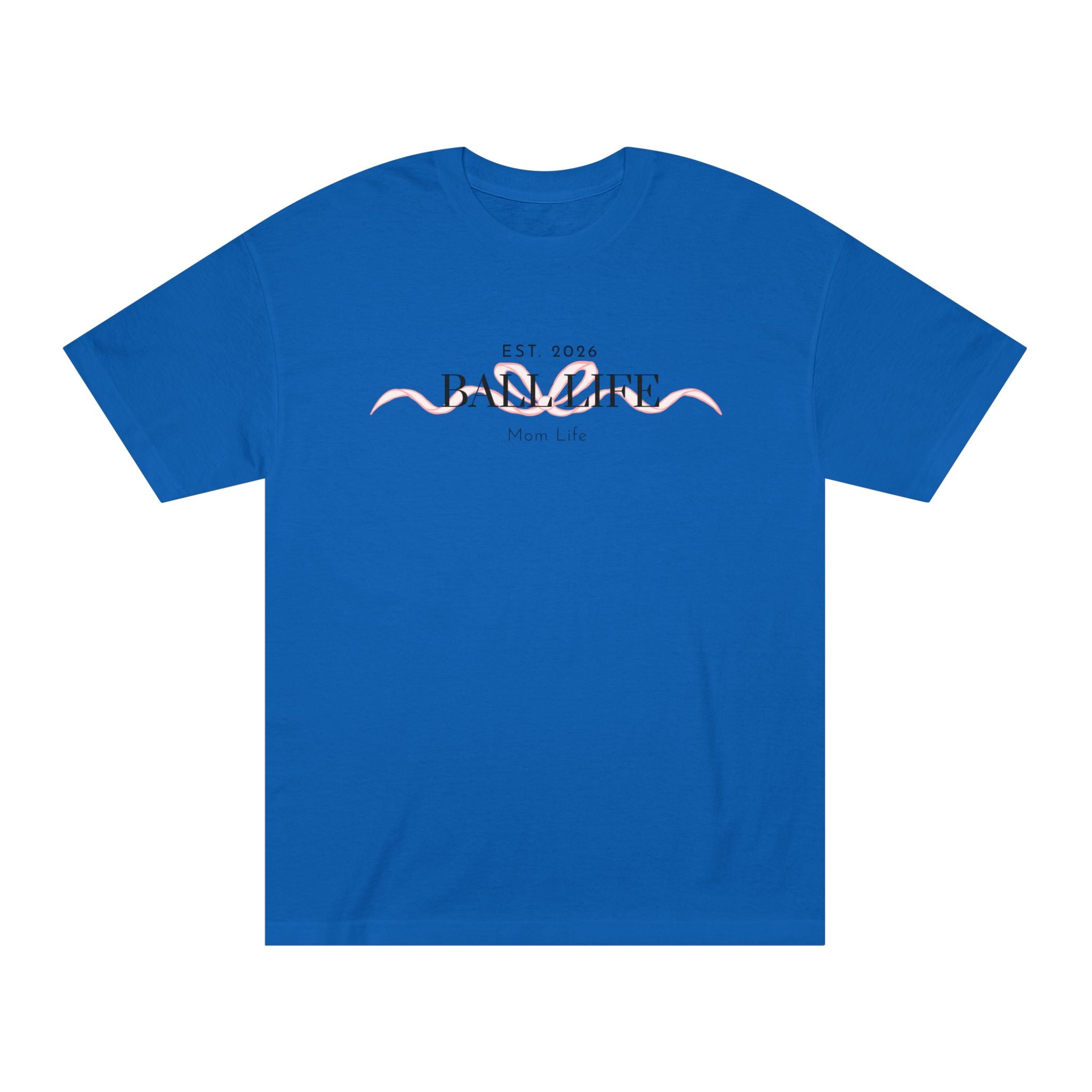 Bow Mom Life Tee — Est. 2026 Minimalist 'Ball Life Mom Life' Graphic T-Shirt