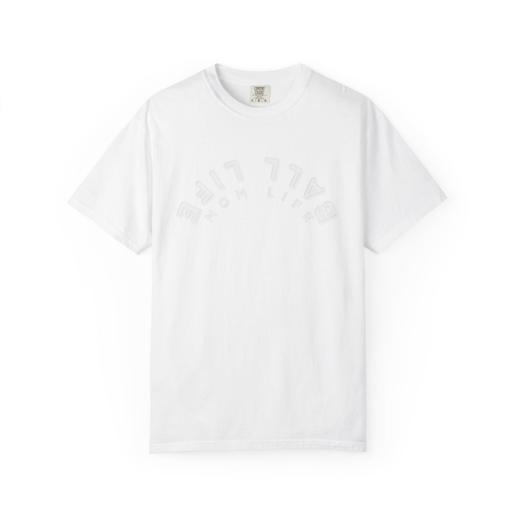 Upside Down 'Ball Life Mom Life' Tee - Comfort Colors Inverted Graphic T-shirt for Mom