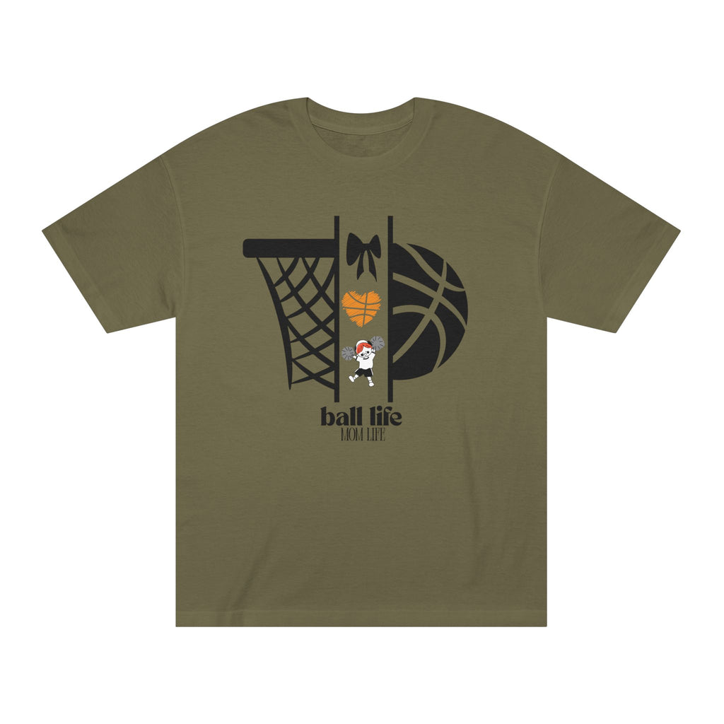 Basketball Graphic Tee — Ball Life Mom Life Court Shirt