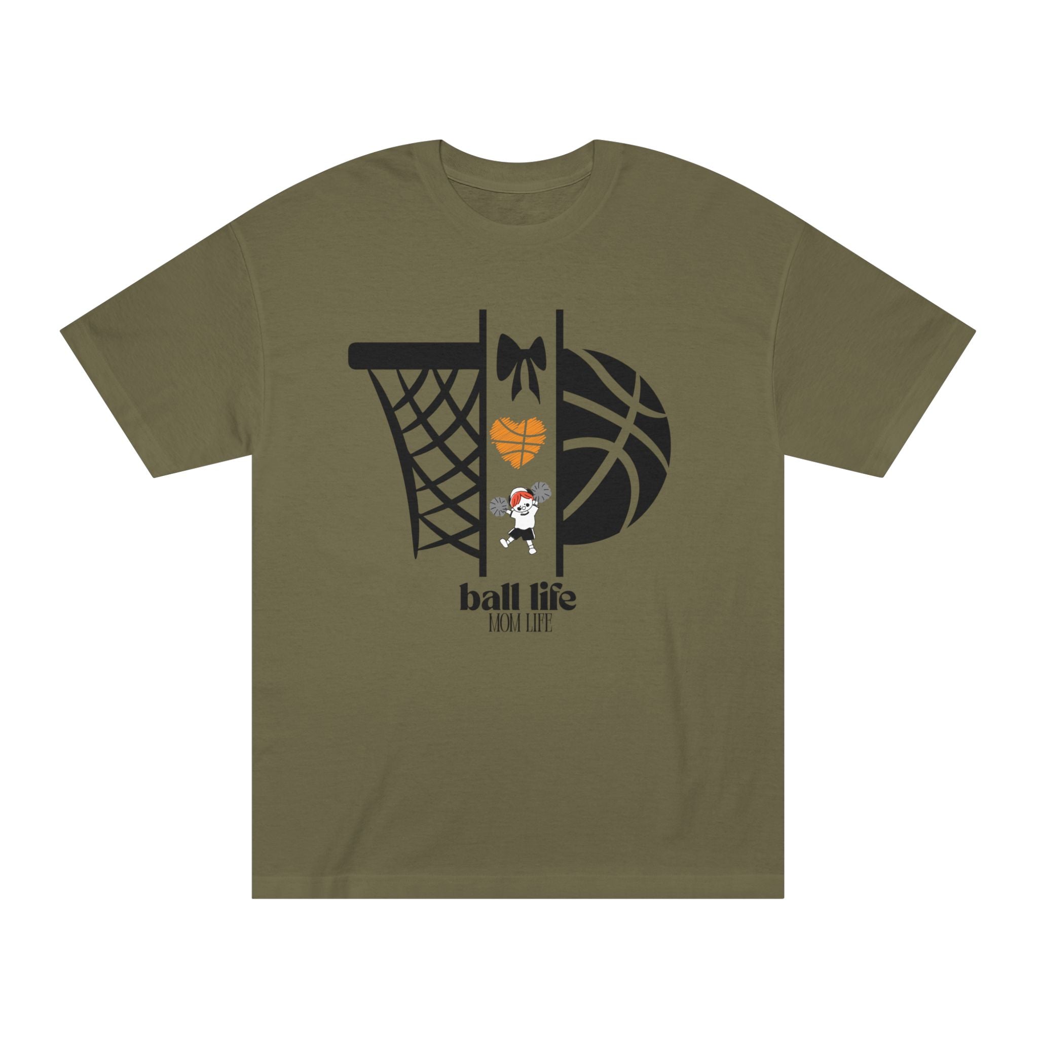 Basketball Graphic Tee — Ball Life Mom Life Court Shirt