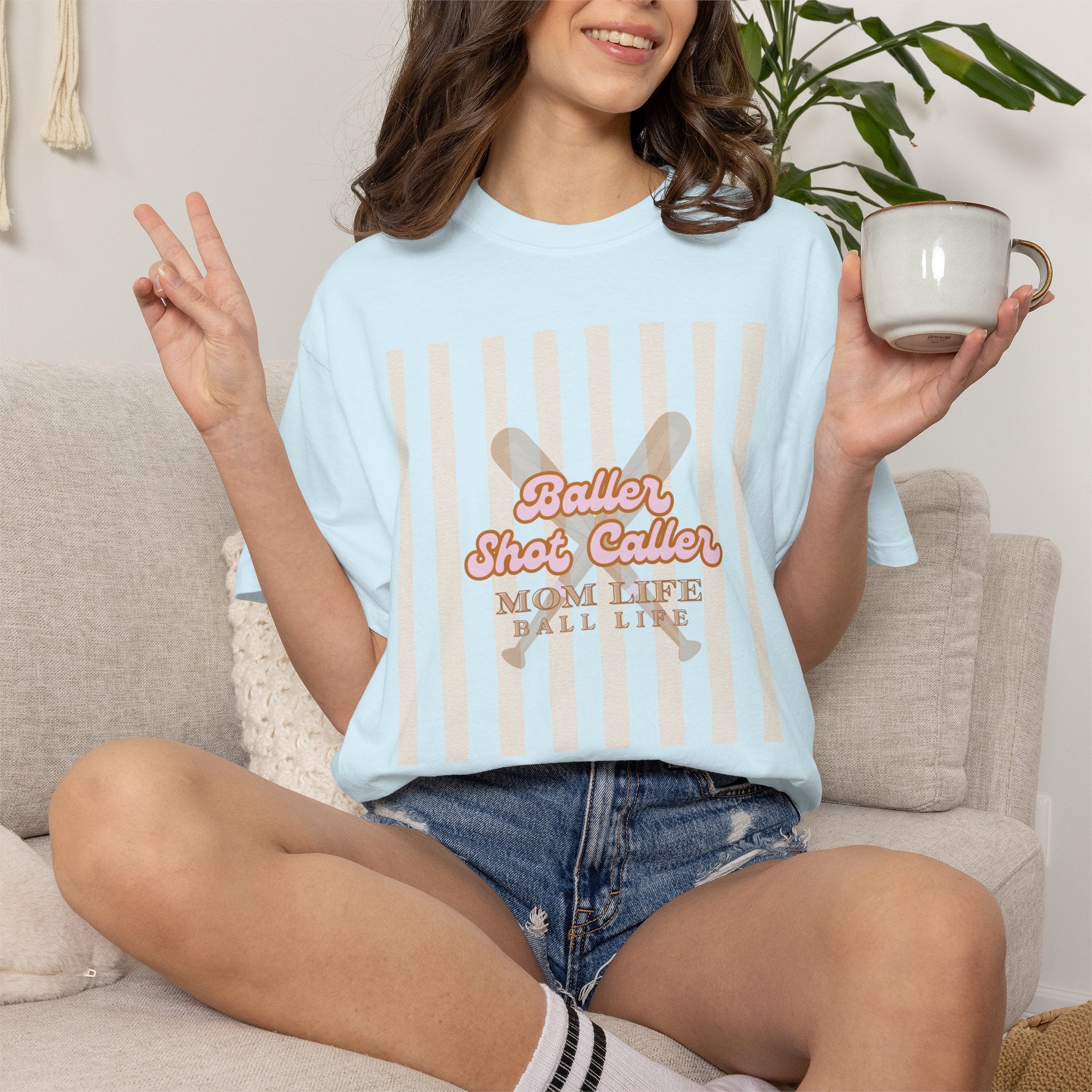 Baller Shot Caller Mom Life T-Shirt