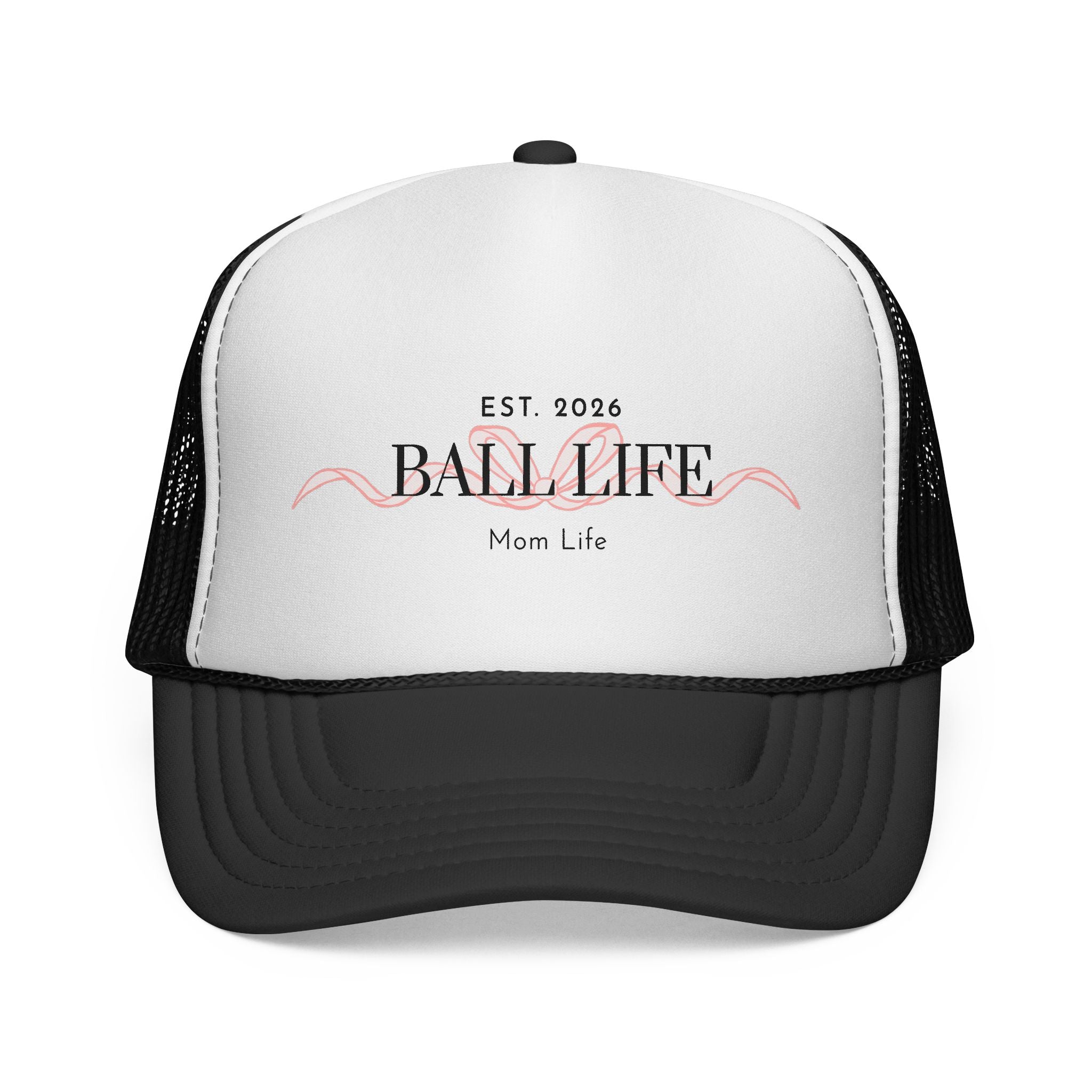 Ball Life Mom Life Trucker Cap — EST. 2026 Casual Sports Hat