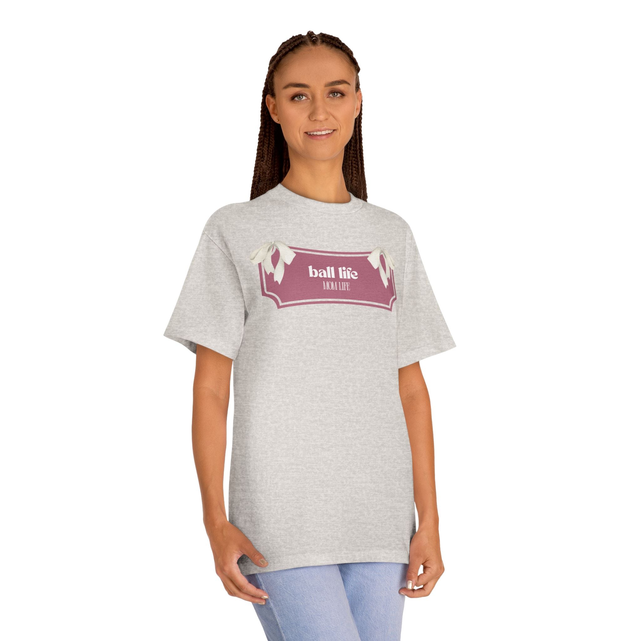 Mom Life Ball Life Graphic Tee - Skeleton Graphic
