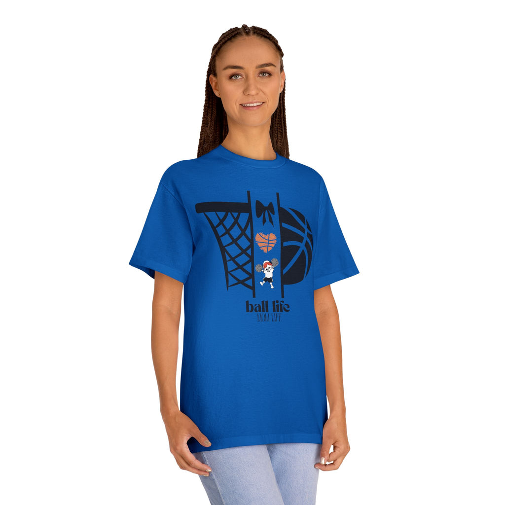 Basketball Graphic Tee — Ball Life Mom Life Court Shirt