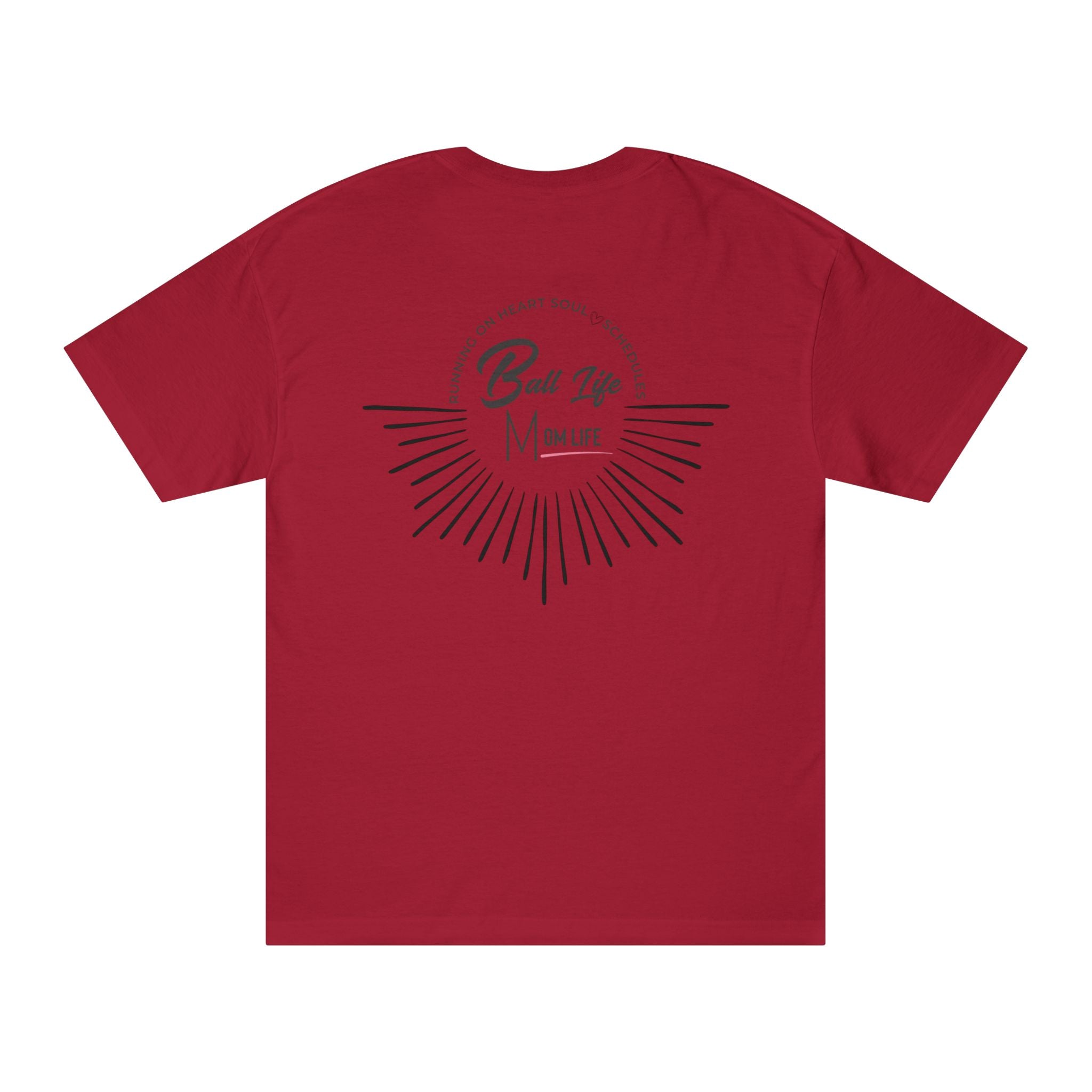 Ball Life T-Shirt — Mom Life Graphic Tee with Retro Sunburst Design