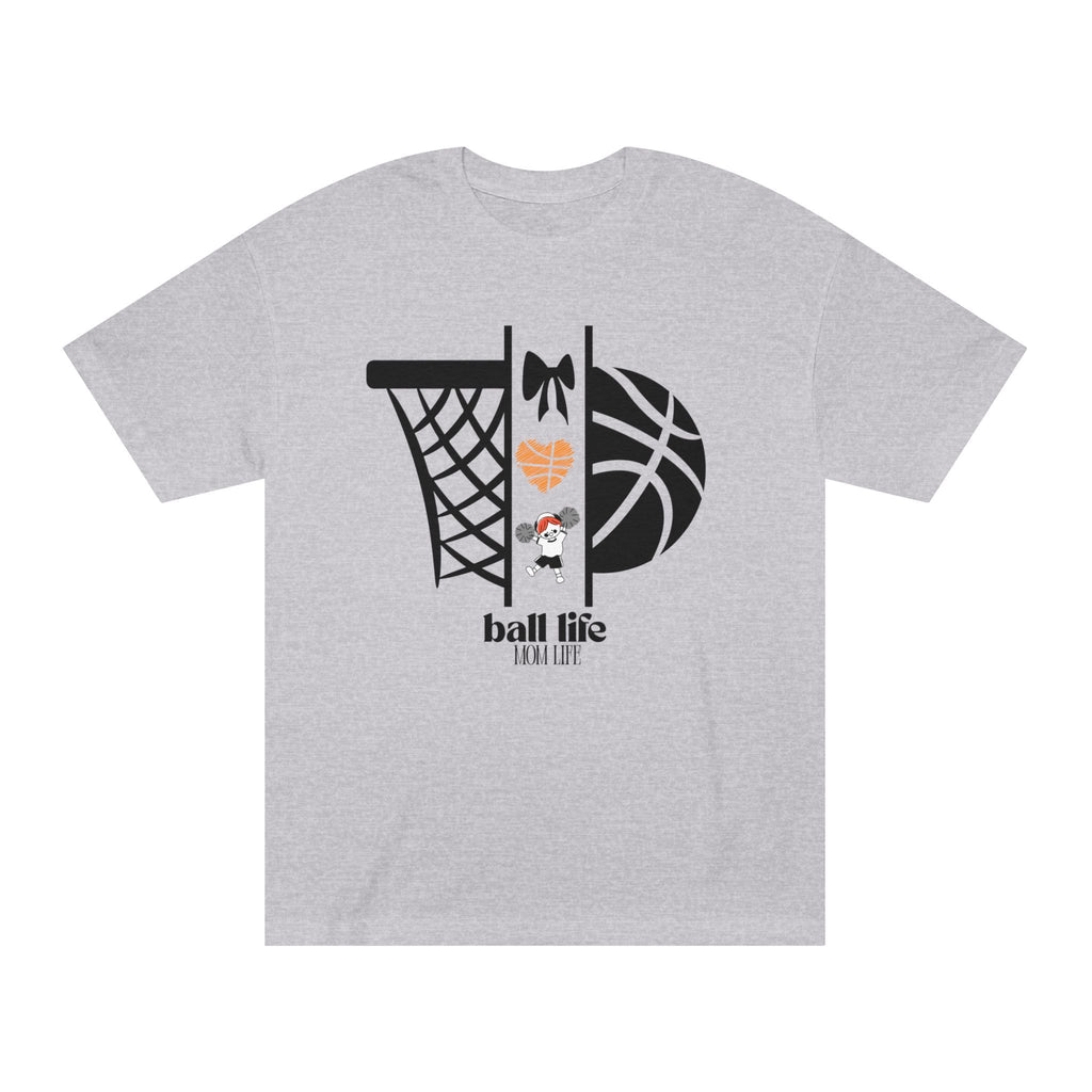Basketball Graphic Tee — Ball Life Mom Life Court Shirt