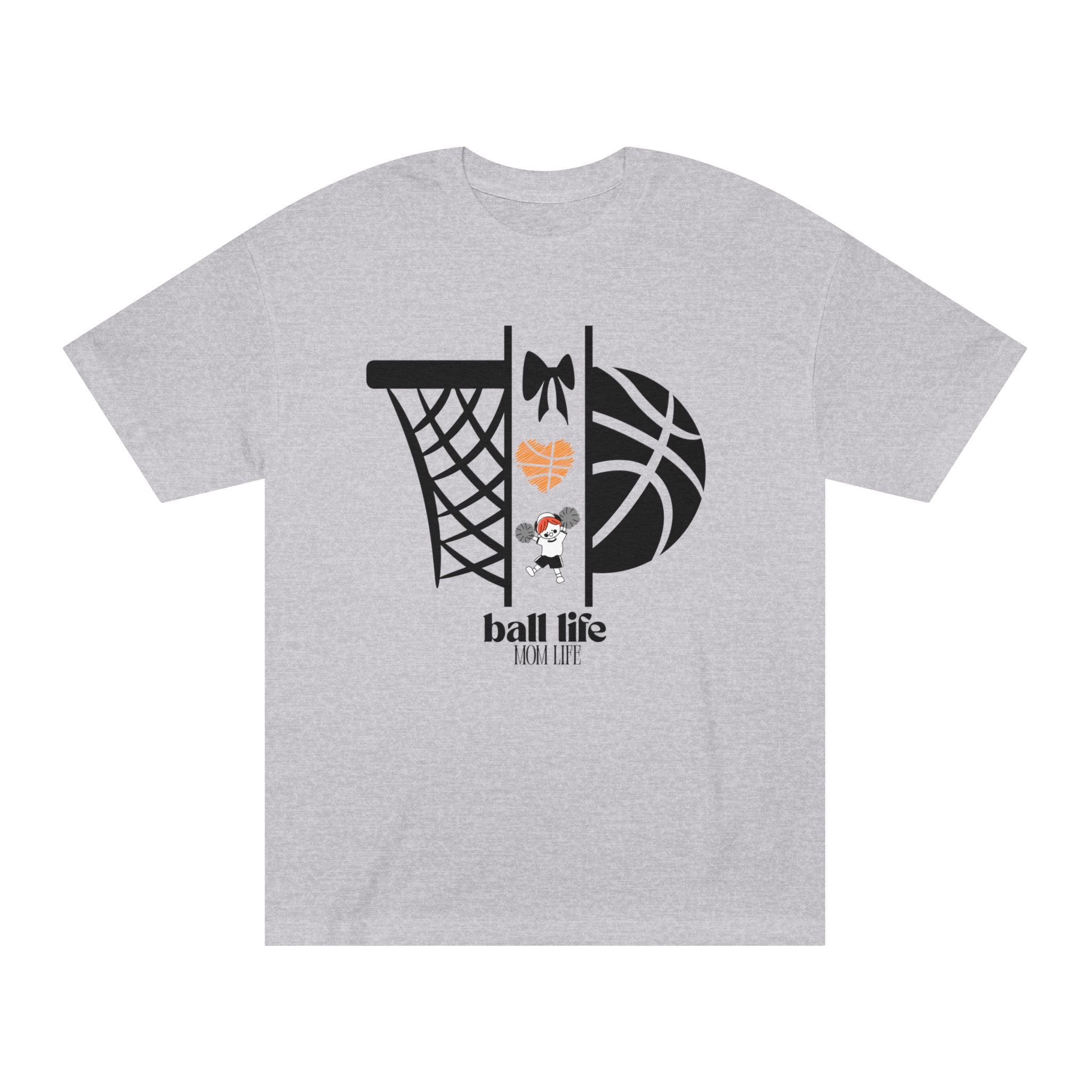 Basketball Graphic Tee — Ball Life Mom Life Court Shirt