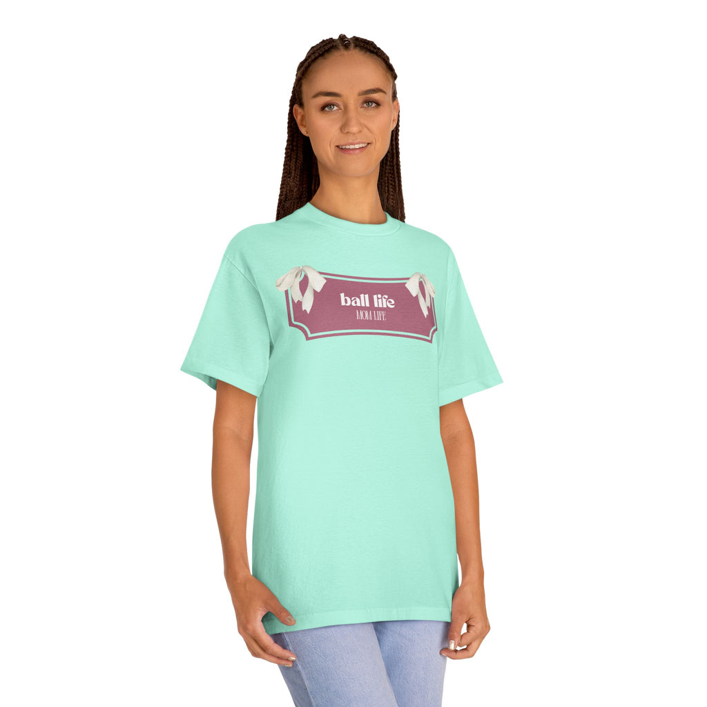 Mom Life Ball Life Graphic Tee - Skeleton Graphic
