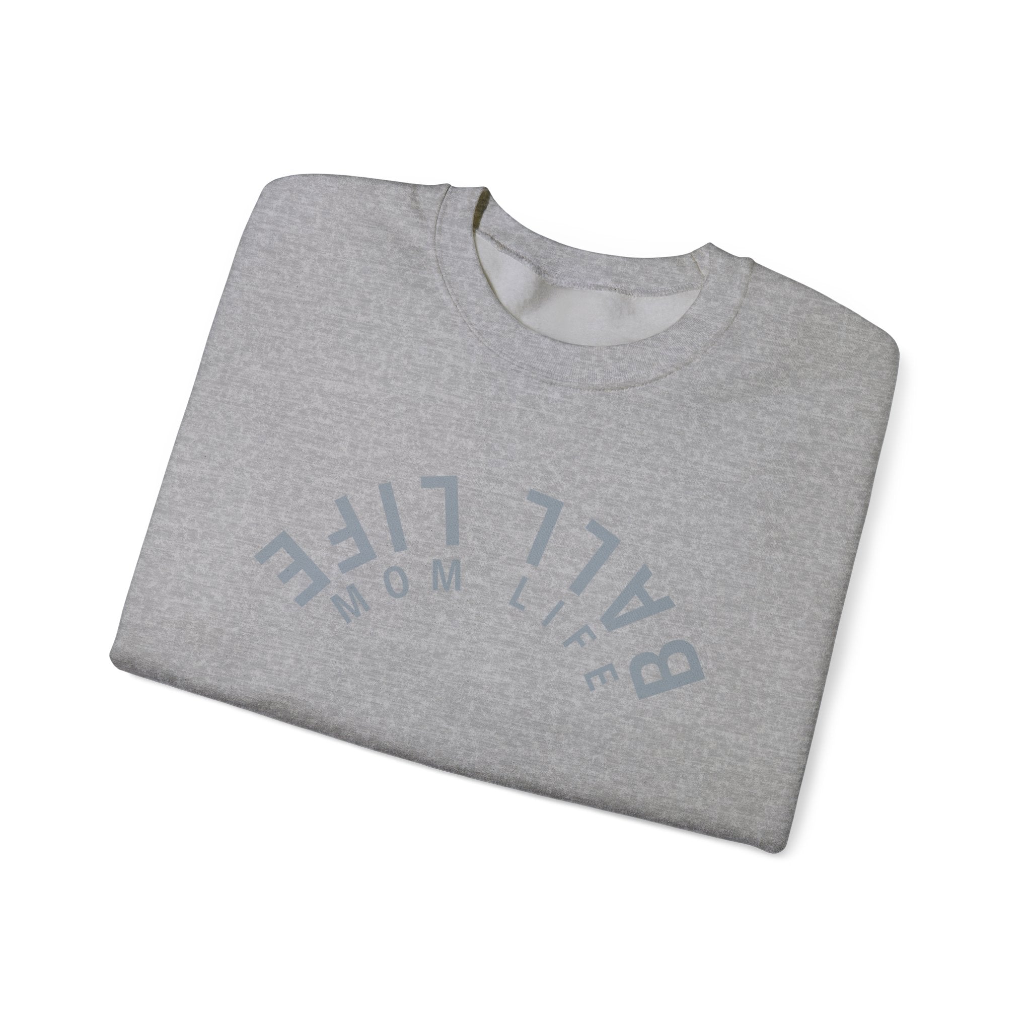 Crewneck Sweatshirt for Mom — Ball Life Mom Life Minimal Athletic Sweatshirt