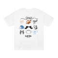 Football Mom Life Tee — Bow & Football Graphic Shirt