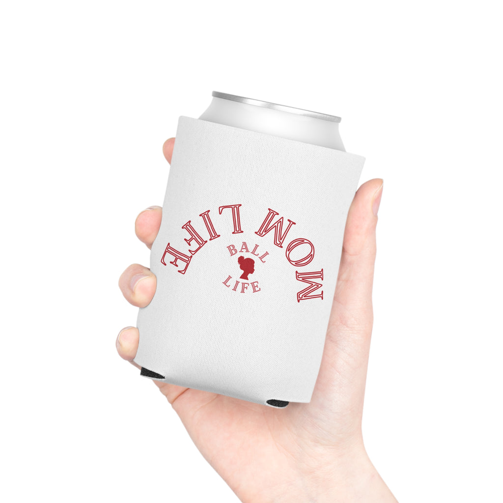 Can Coozie — Upside down Mom Life Ball Life Neoprene Can Cooler