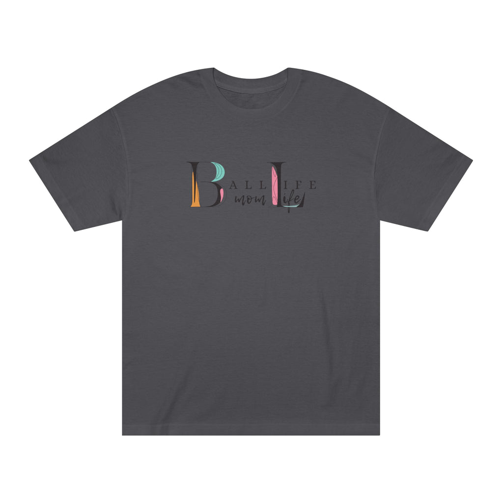 Ball Life Mom Life Minimalist Graphic T-Shirt - Classic Mom Shirt