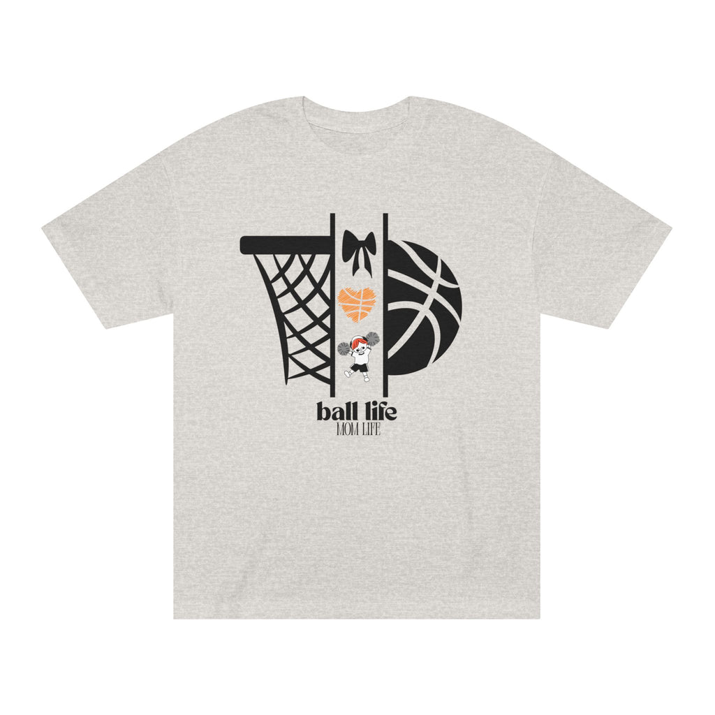 Basketball Graphic Tee — Ball Life Mom Life Court Shirt