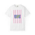 Pink Stripe T-Shirt - Mom Life Ball Life Tee