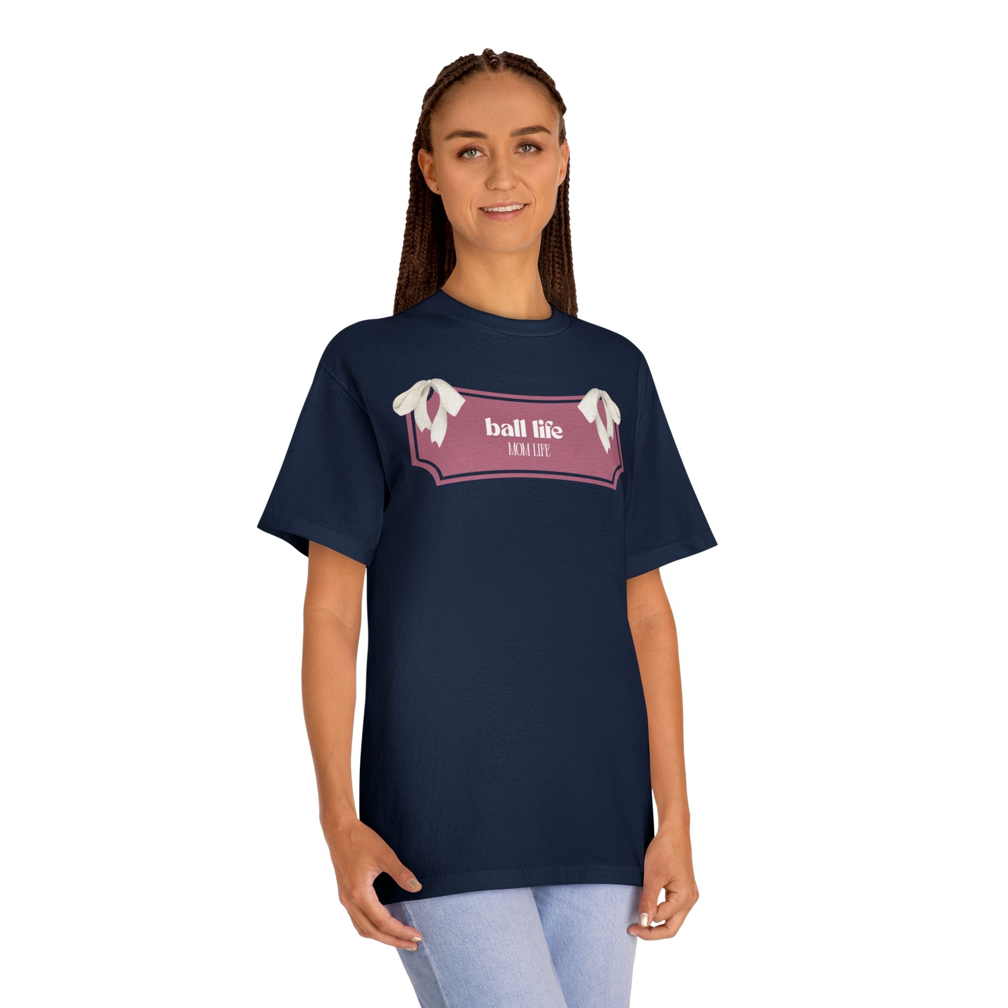 Mom Life Ball Life Graphic Tee - Skeleton Graphic
