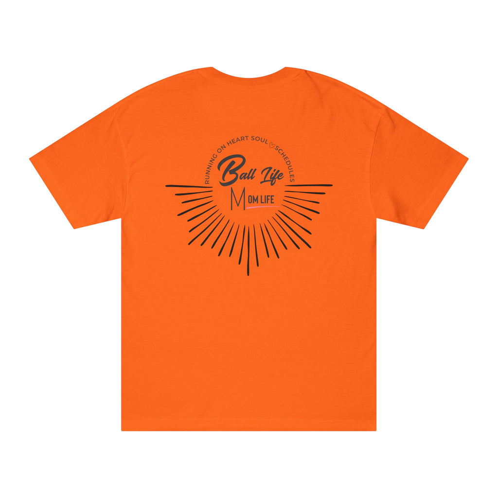 Ball Life T-Shirt — Mom Life Graphic Tee with Retro Sunburst Design