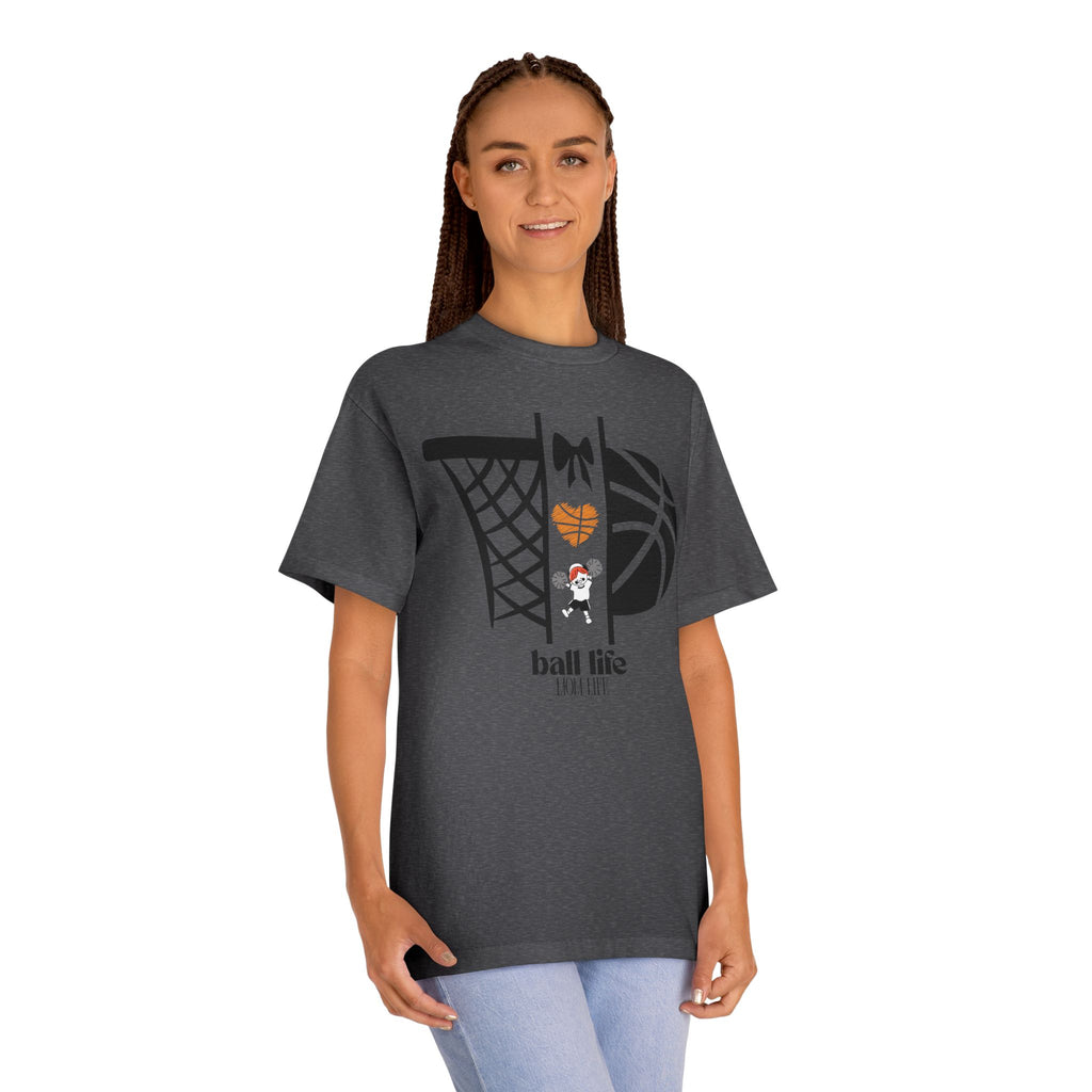 Basketball Graphic Tee — Ball Life Mom Life Court Shirt