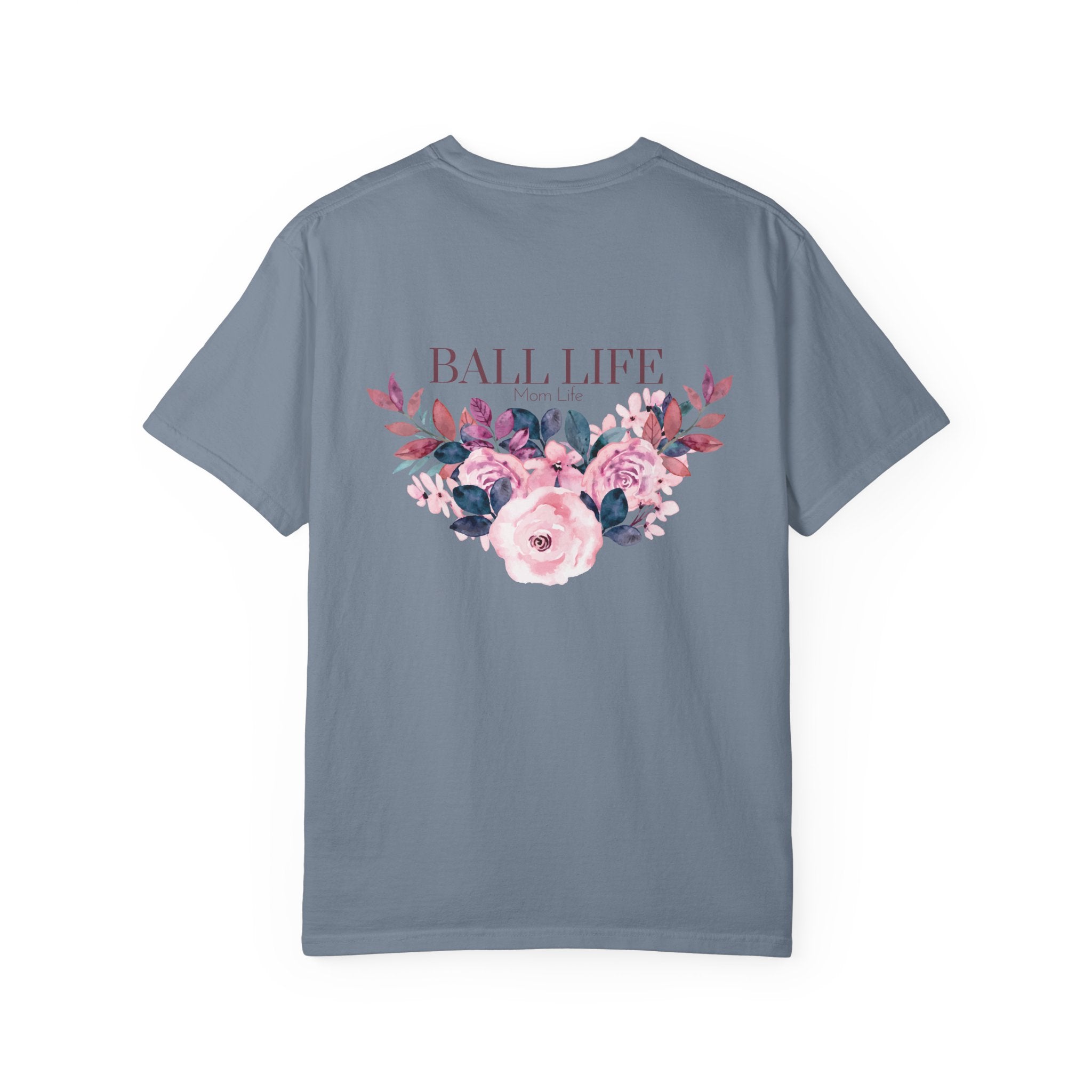 Ball Life Floral T-Shirt — Pink Rose Lifestyle Tee for Mom