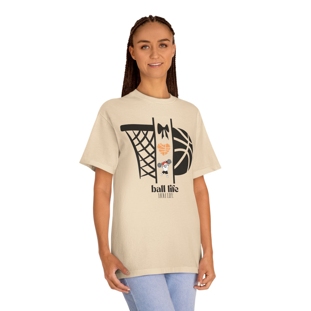 Basketball Graphic Tee — Ball Life Mom Life Court Shirt