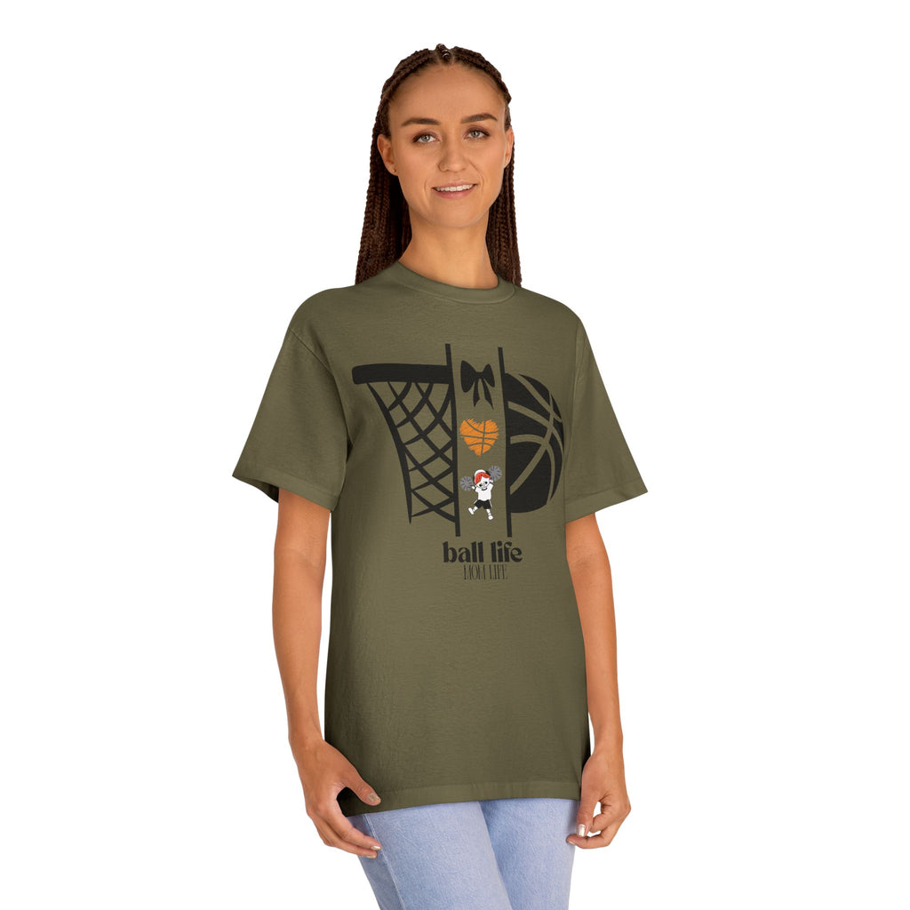 Basketball Graphic Tee — Ball Life Mom Life Court Shirt