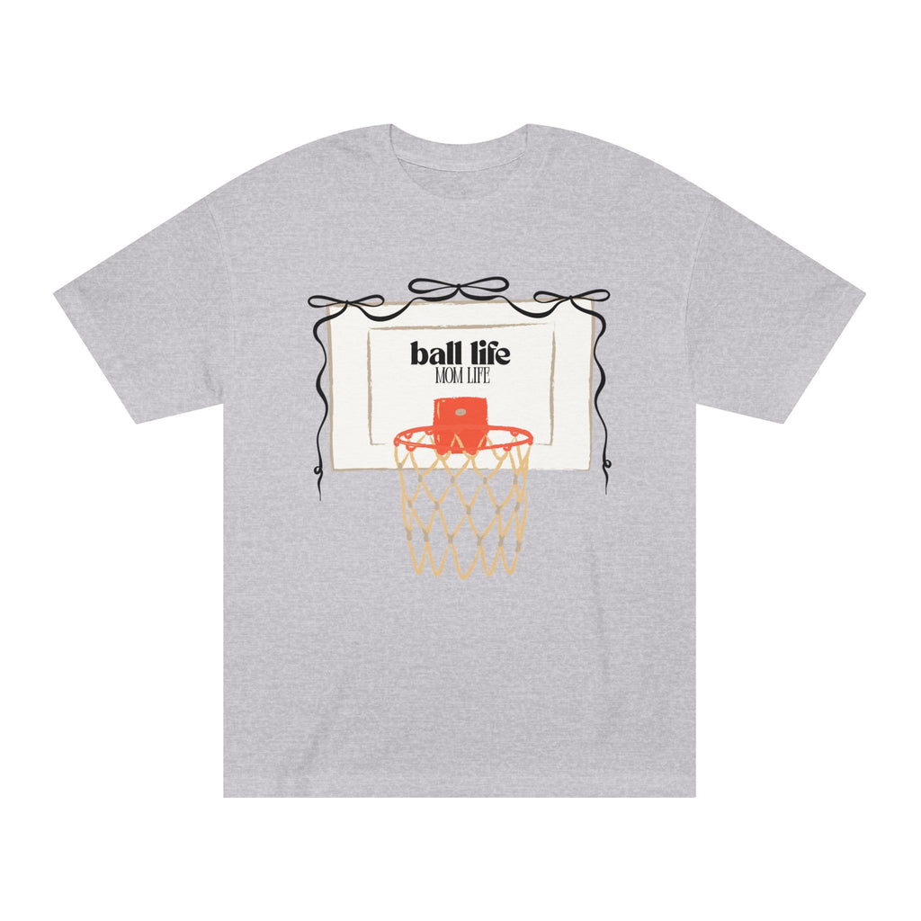 Basketball Hoop Ball Life Mom Life Tee - Vintage Court Graphic T-Shirt