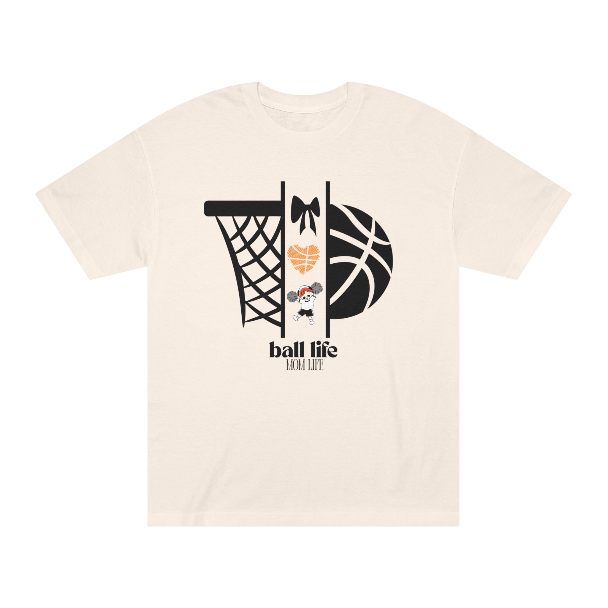 Basketball Graphic Tee — Ball Life Mom Life Court Shirt