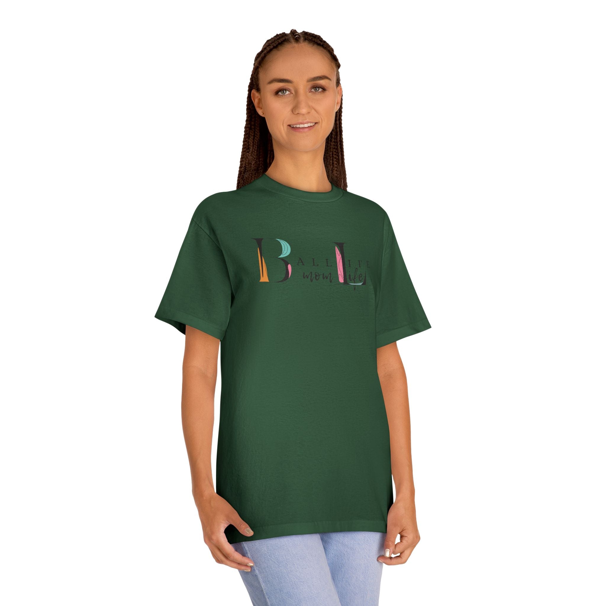 Ball Life Mom Life Minimalist Graphic T-Shirt - Classic Mom Shirt