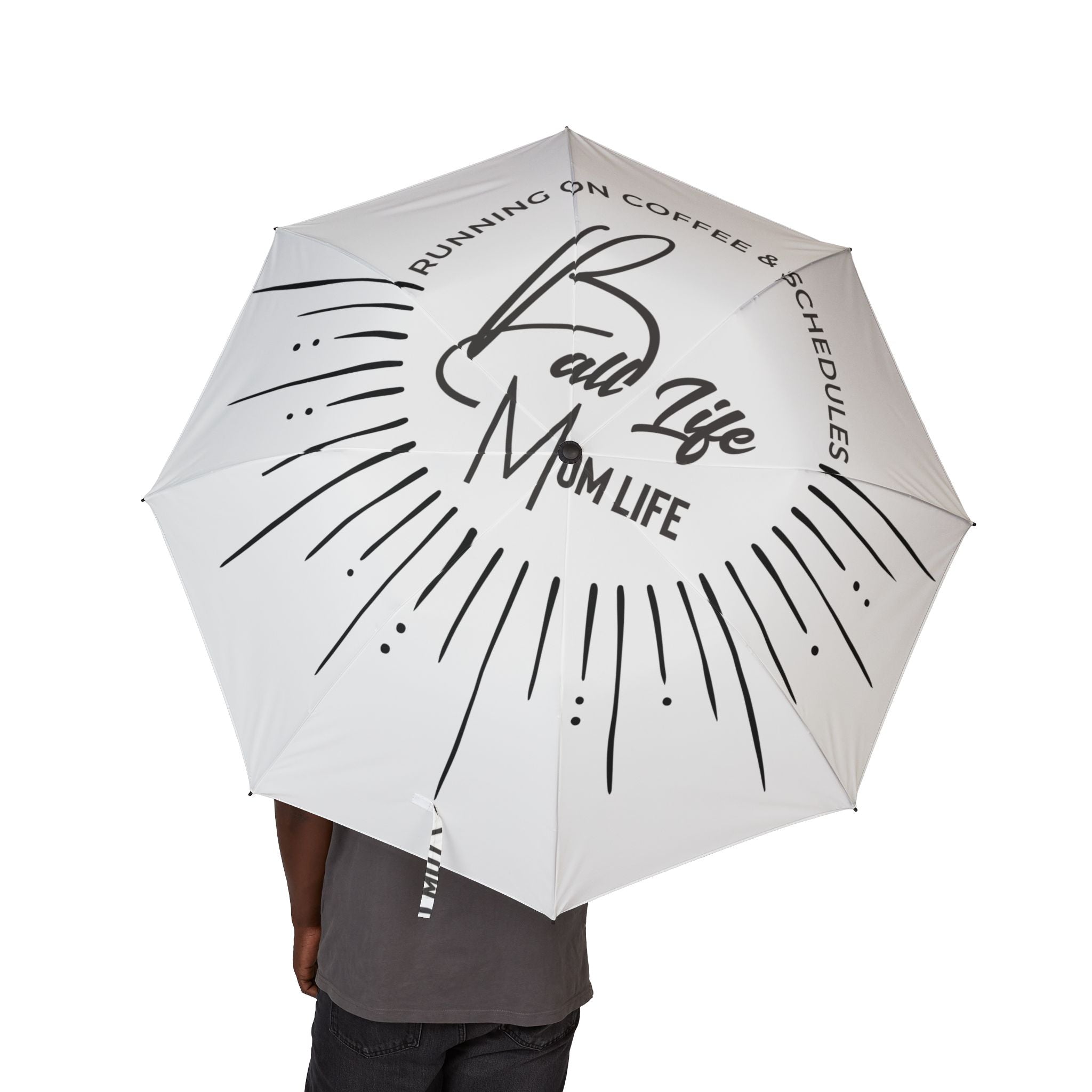 Sports Umbrella — Ball Life Mom Life Coffee & Schedules Graphic Umbrella