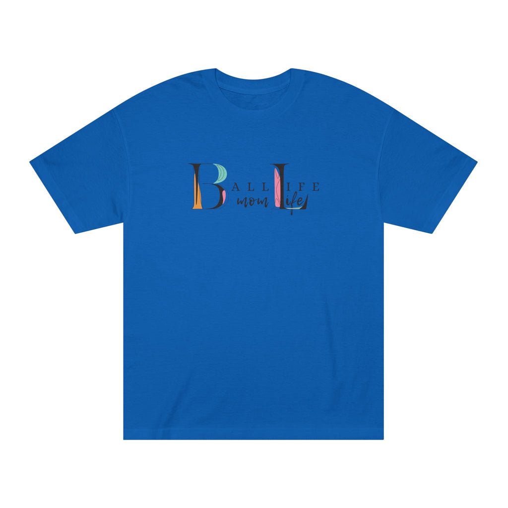 Ball Life Mom Life Minimalist Graphic T-Shirt - Classic Mom Shirt