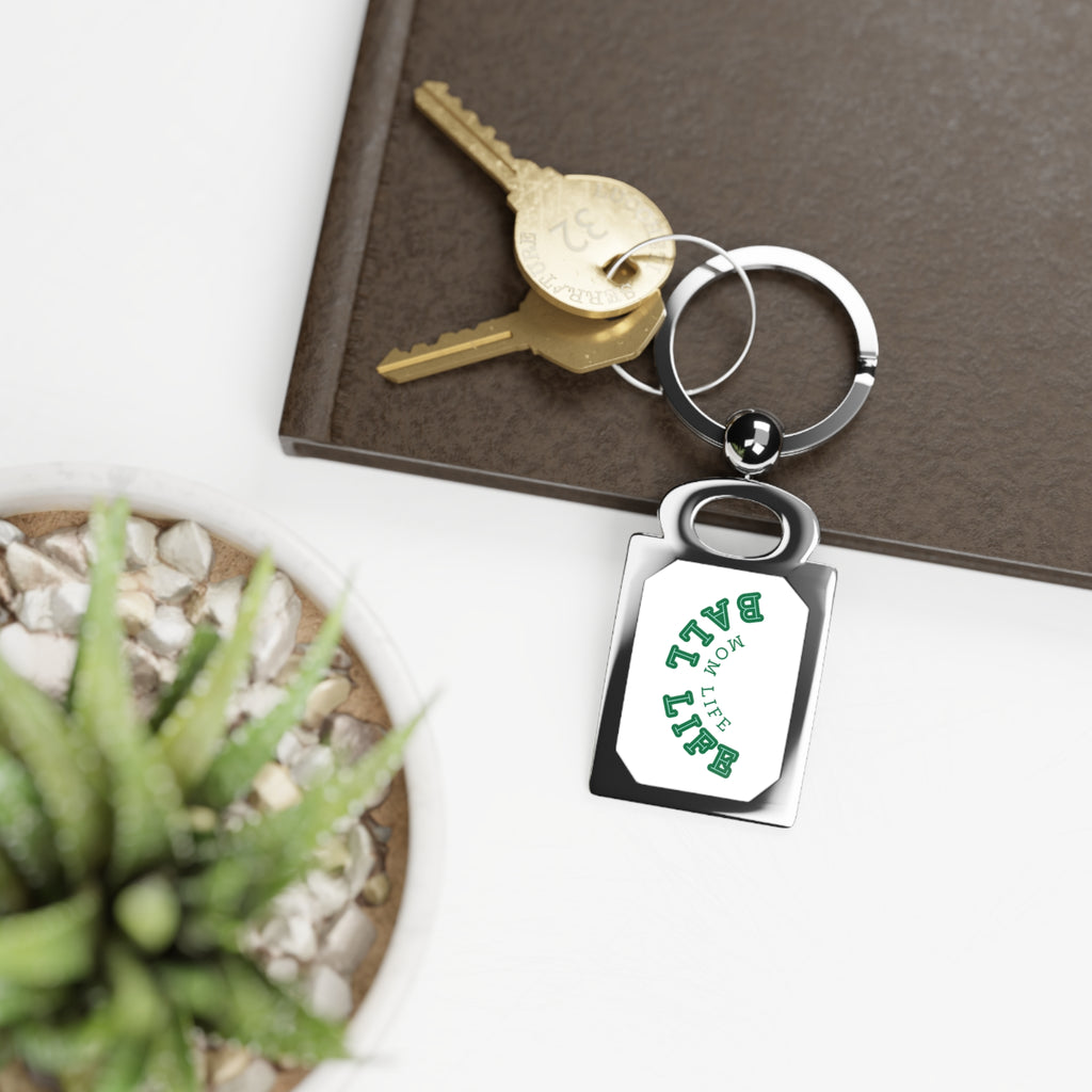 Mom Life Keyring — Stainless Steel Ball Life Mom Life Keychain