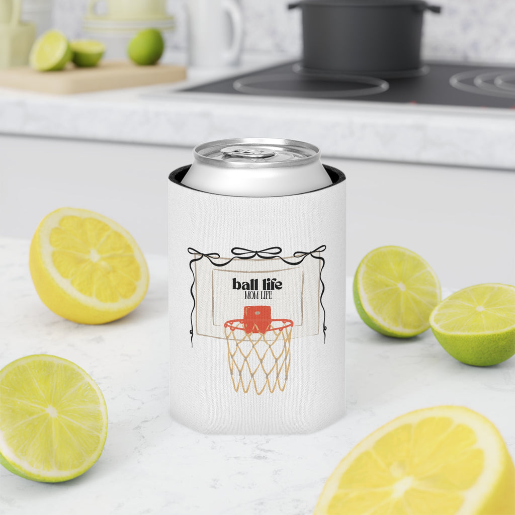Can Coozie — Mom Life Basketball Hoop Neoprene Can Cooler