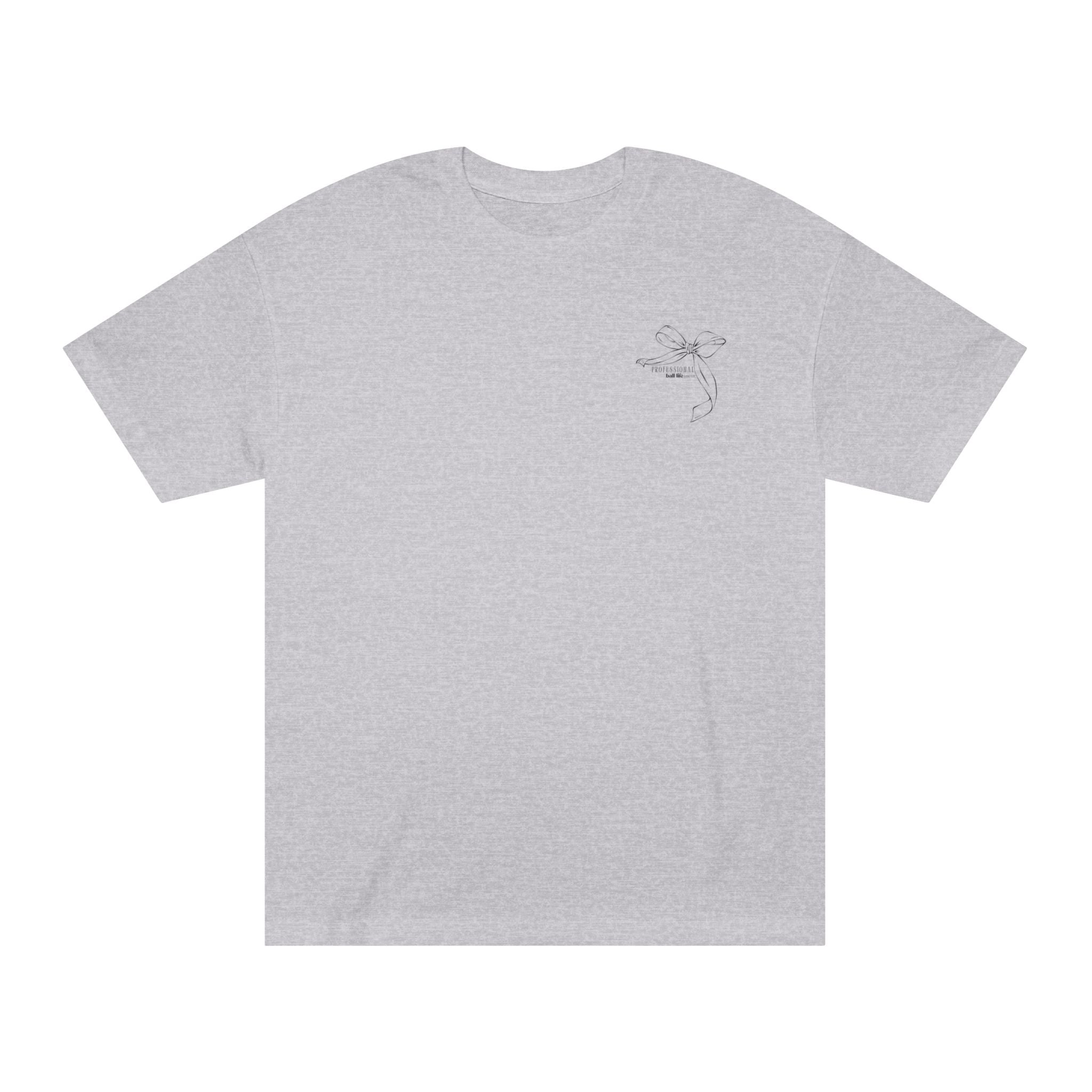 Basketball Bow Tee — "Ball Life Mom Life" Graphic Cotton T‑Shirt
