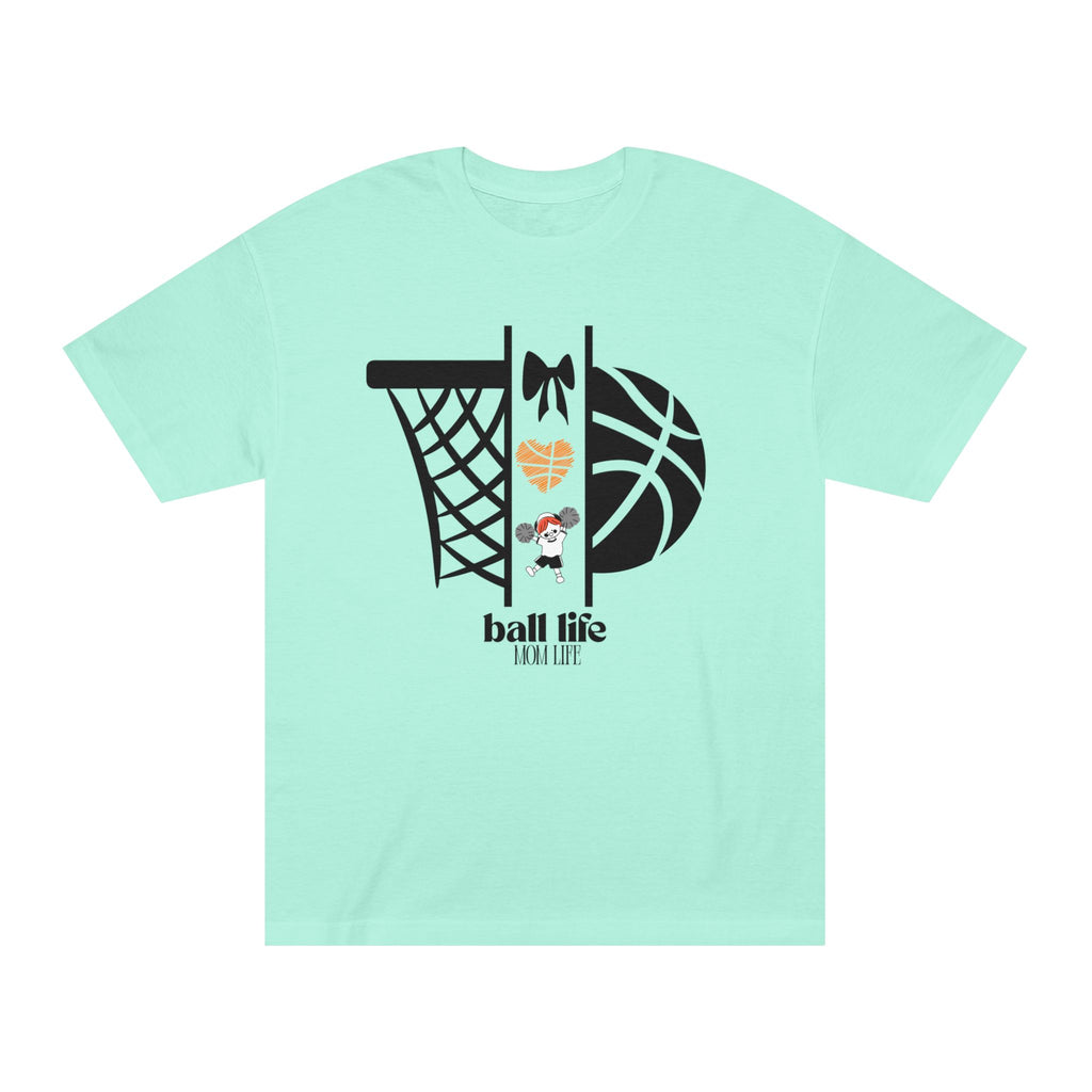 Basketball Graphic Tee — Ball Life Mom Life Court Shirt