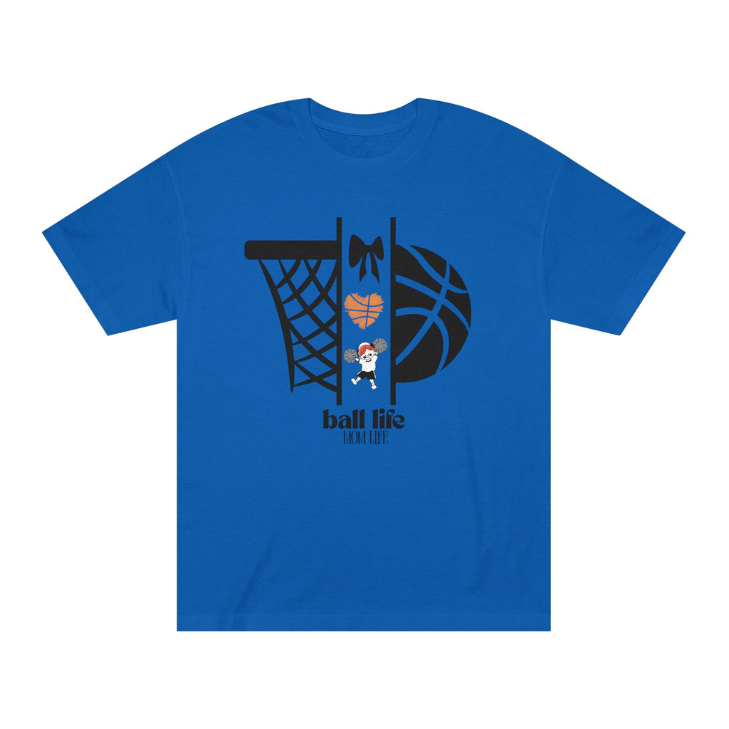 Basketball Graphic Tee — Ball Life Mom Life Court Shirt