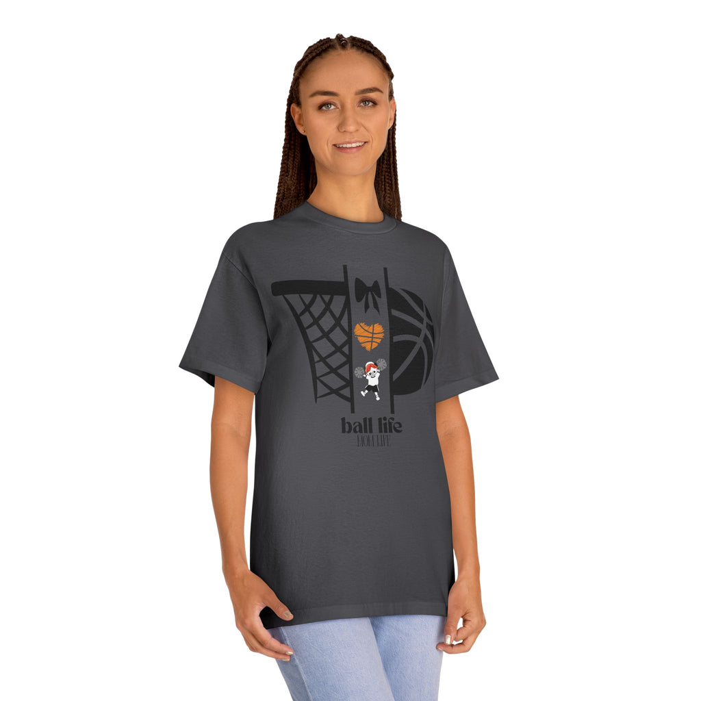 Basketball Graphic Tee — Ball Life Mom Life Court Shirt
