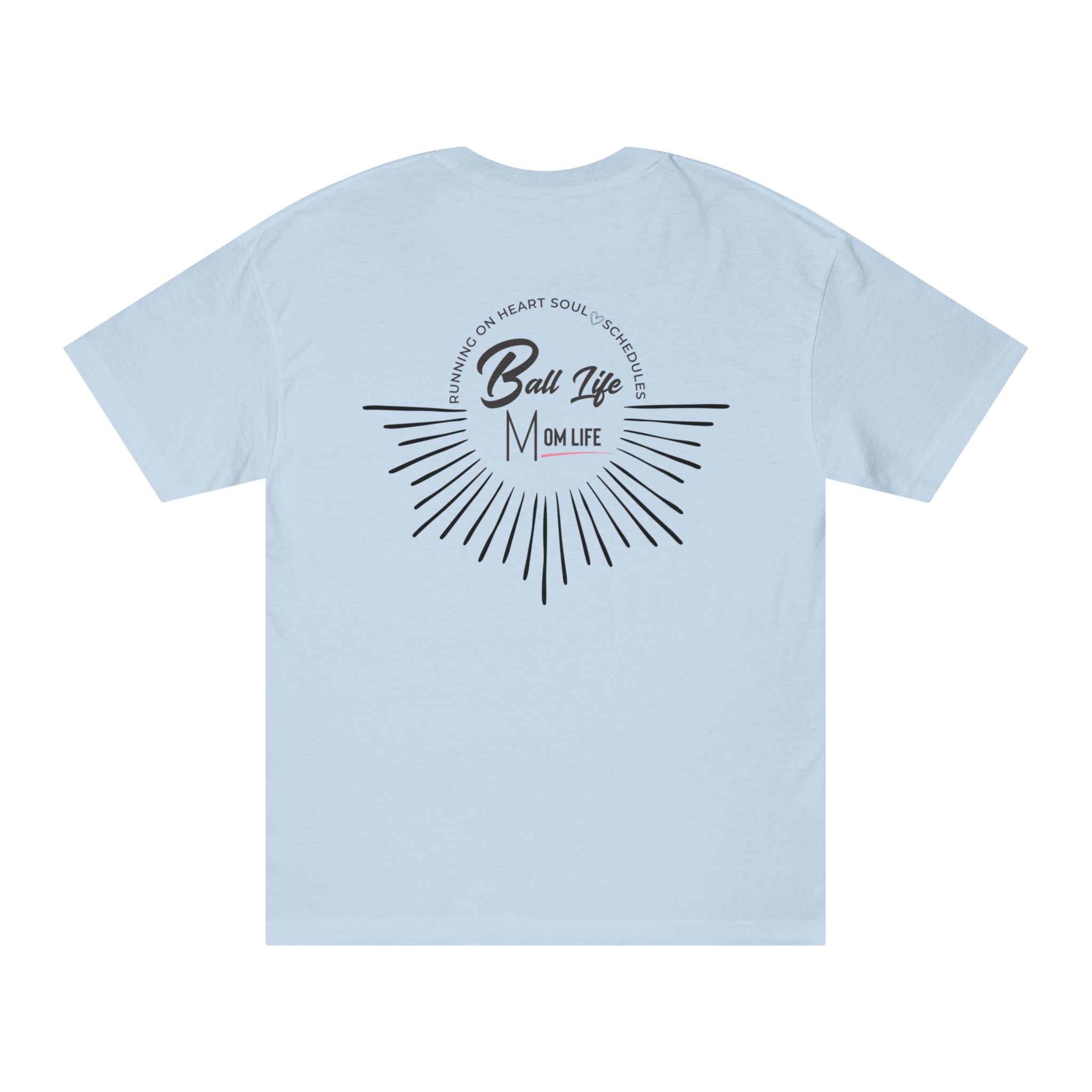 Ball Life T-Shirt — Mom Life Graphic Tee with Retro Sunburst Design