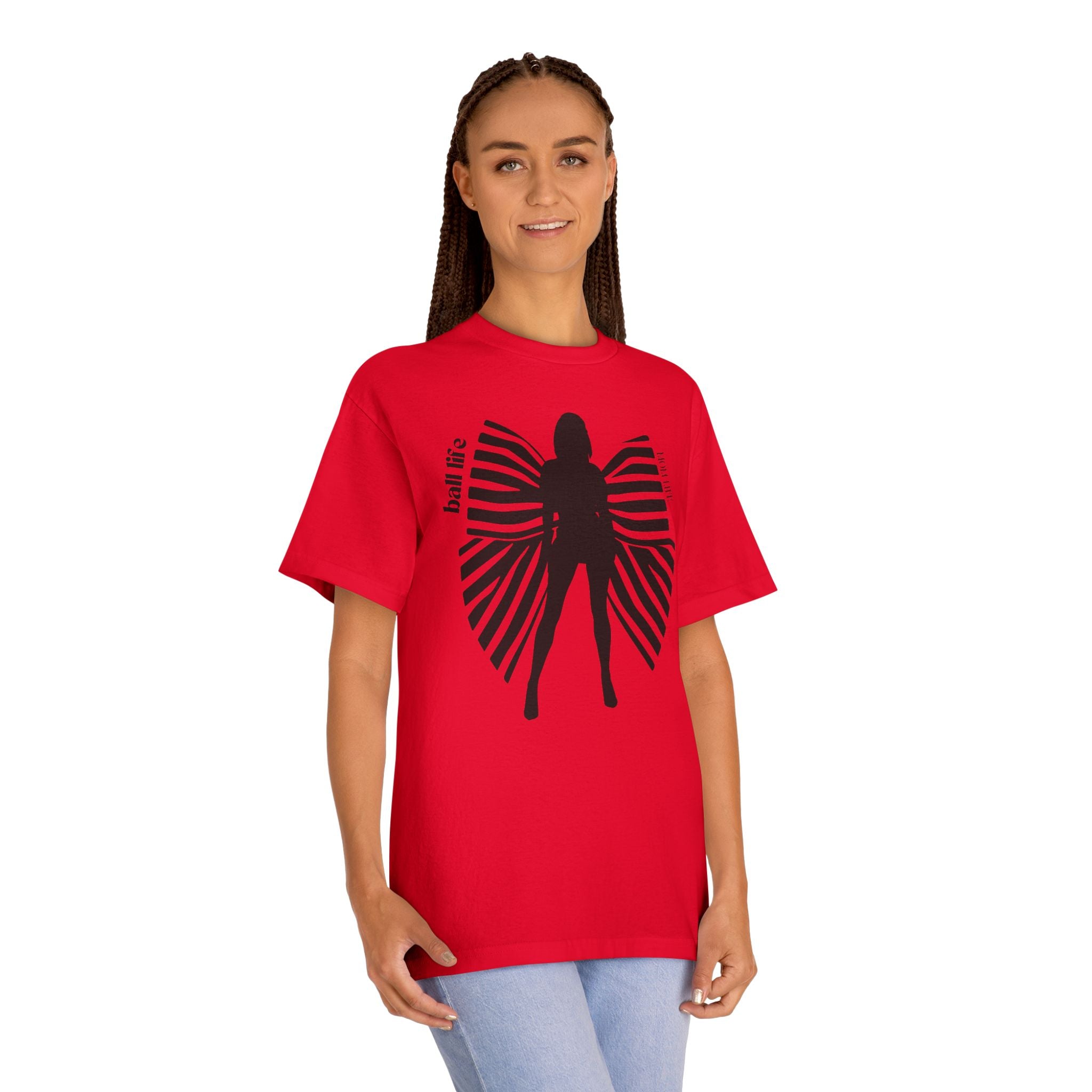 Bow & Silhouette 'Ball Life Tee' — Lady Graphic T-Shirt