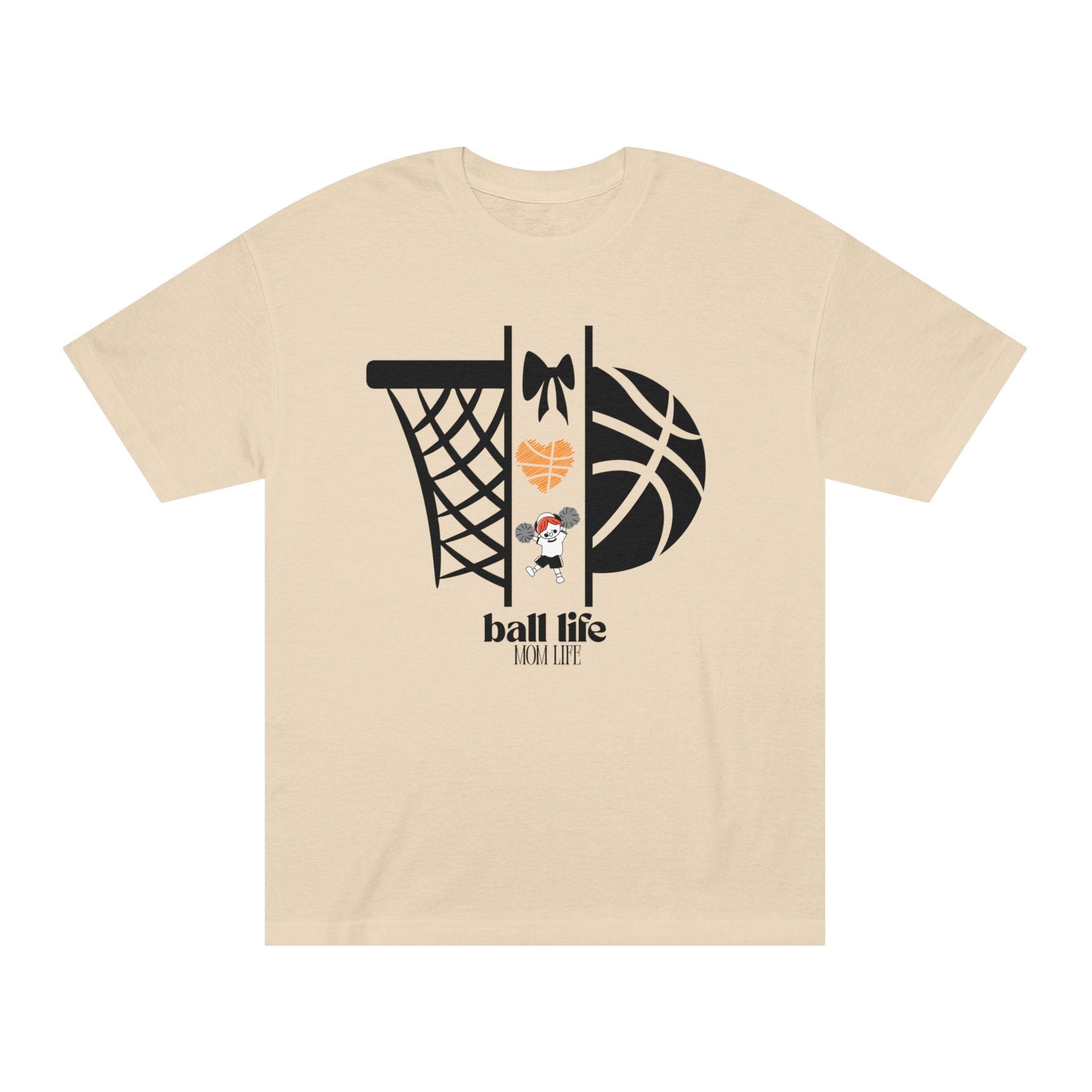 Basketball Graphic Tee — Ball Life Mom Life Court Shirt
