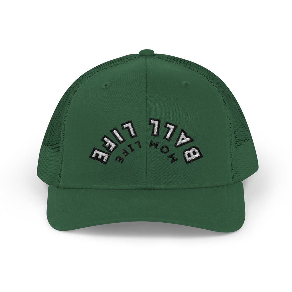 Embroidered Snapback Ball Life Mom Life Cap