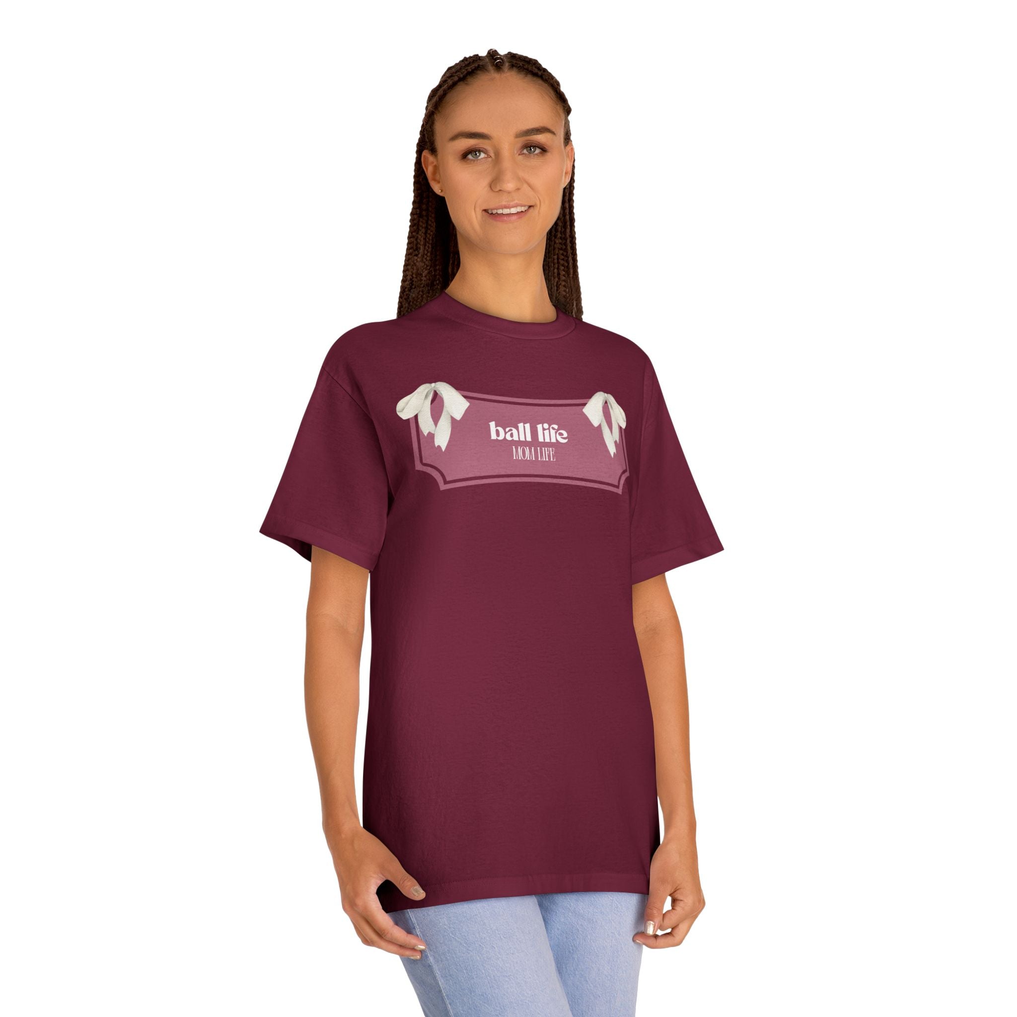 Mom Life Ball Life Graphic Tee - Skeleton Graphic