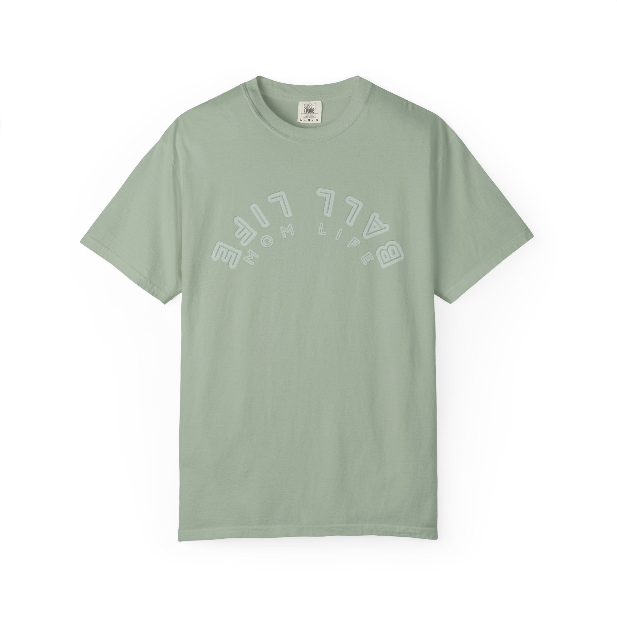 Upside Down 'Ball Life Mom Life' Tee - Comfort Colors Inverted Graphic T-shirt for Mom