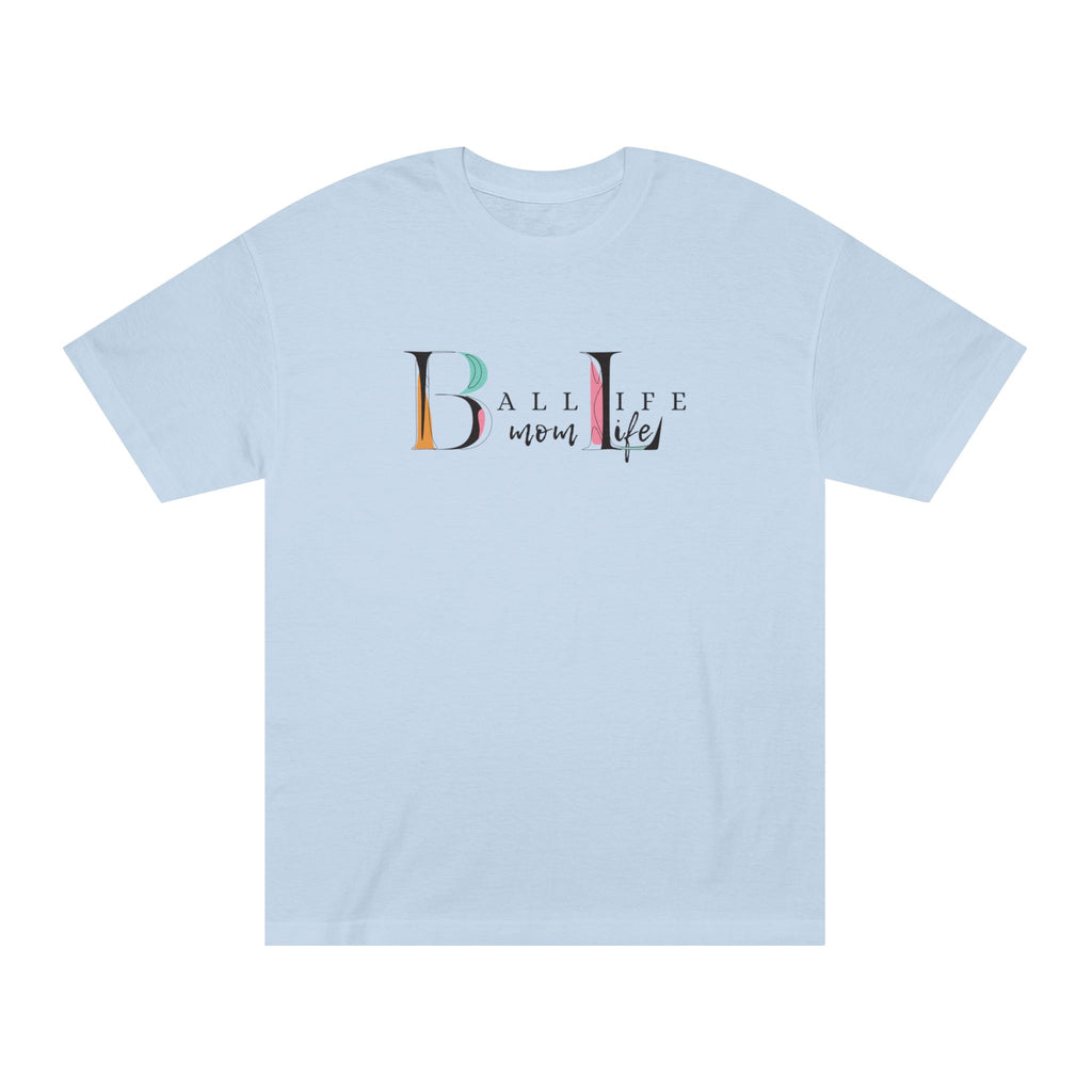 Ball Life Mom Life Minimalist Graphic T-Shirt - Classic Mom Shirt