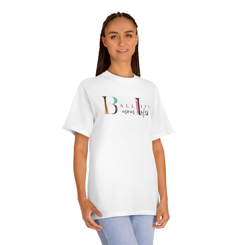 Ball Life Mom Life Minimalist Graphic T-Shirt - Classic Mom Shirt